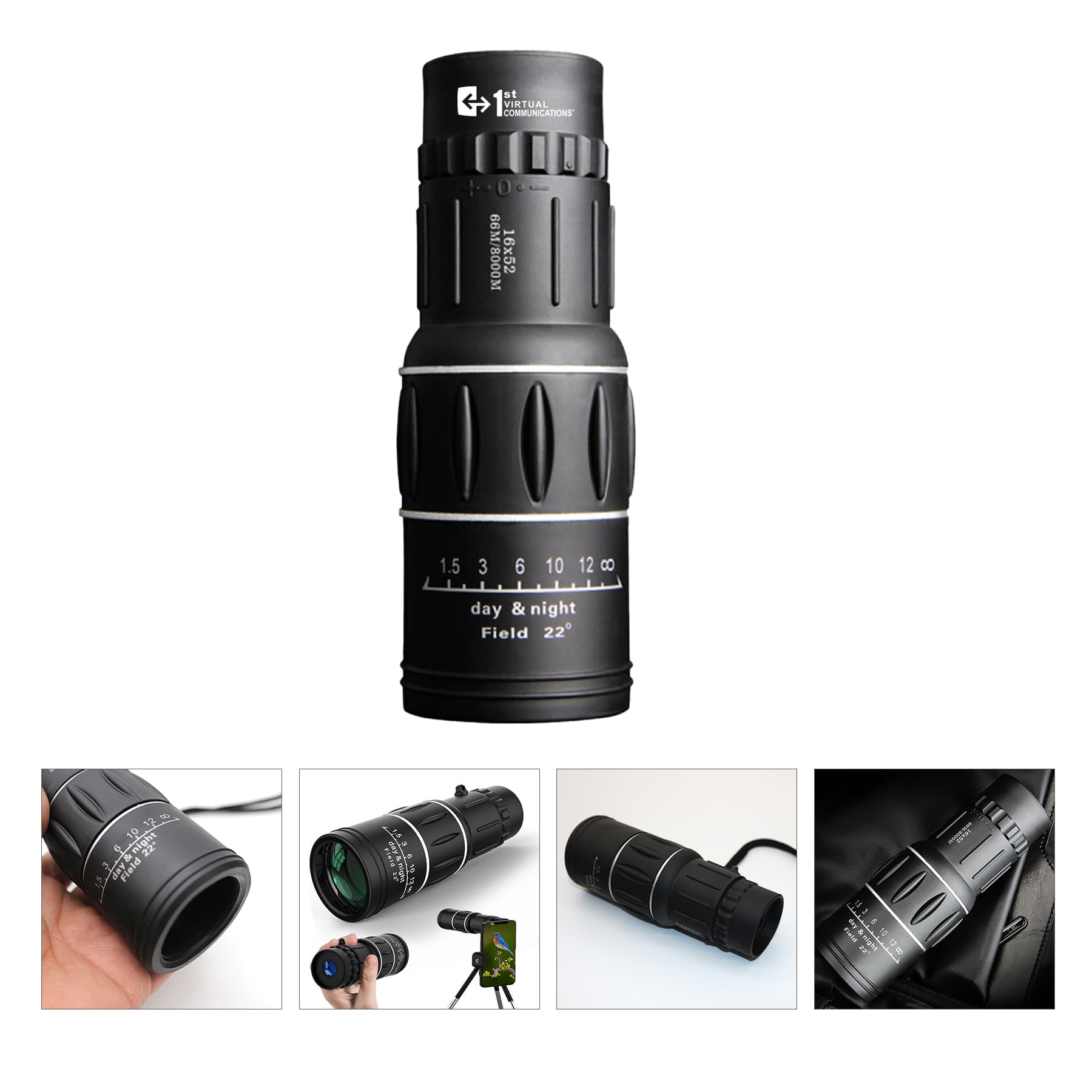 16x52 HD Pocket Monocular Telescope