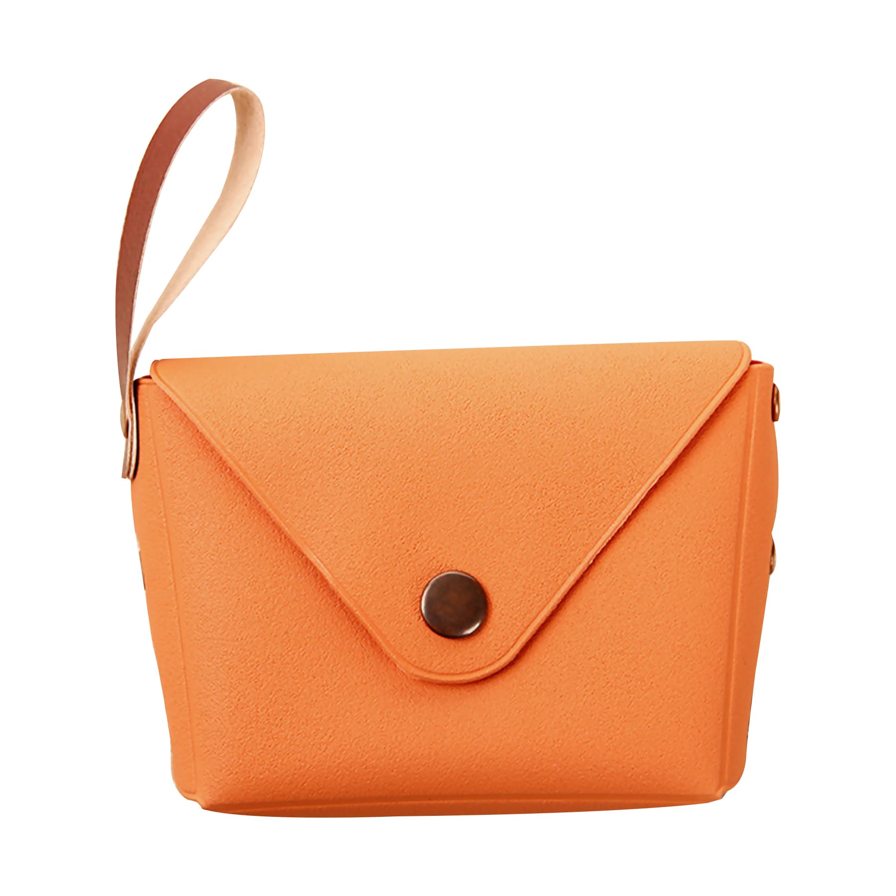 Custom Button Leather Toiletry Cosmetic Bag/Wallet