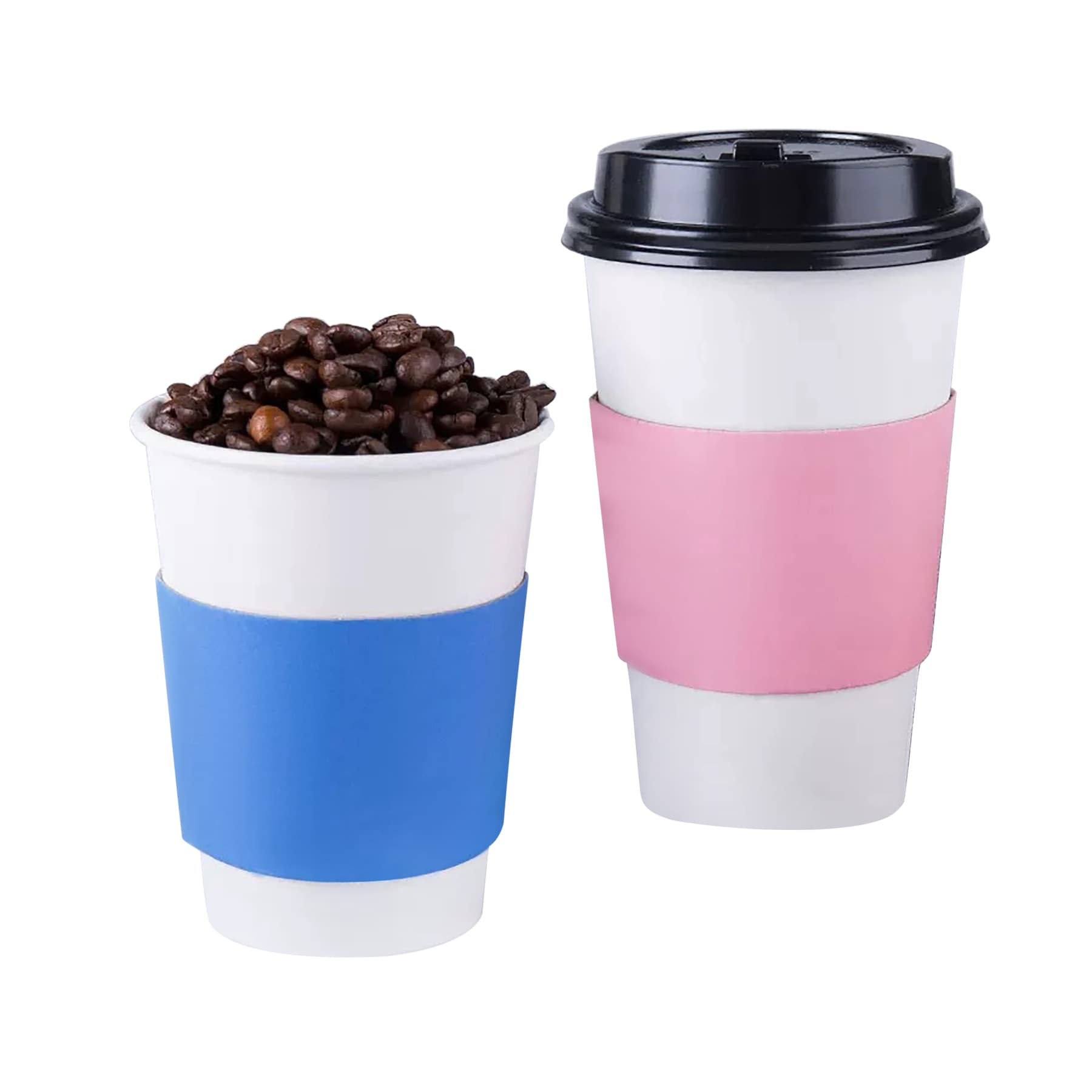 Corrugated Kraft Paper Sleeve Fits 12OZ To16OZ Cup