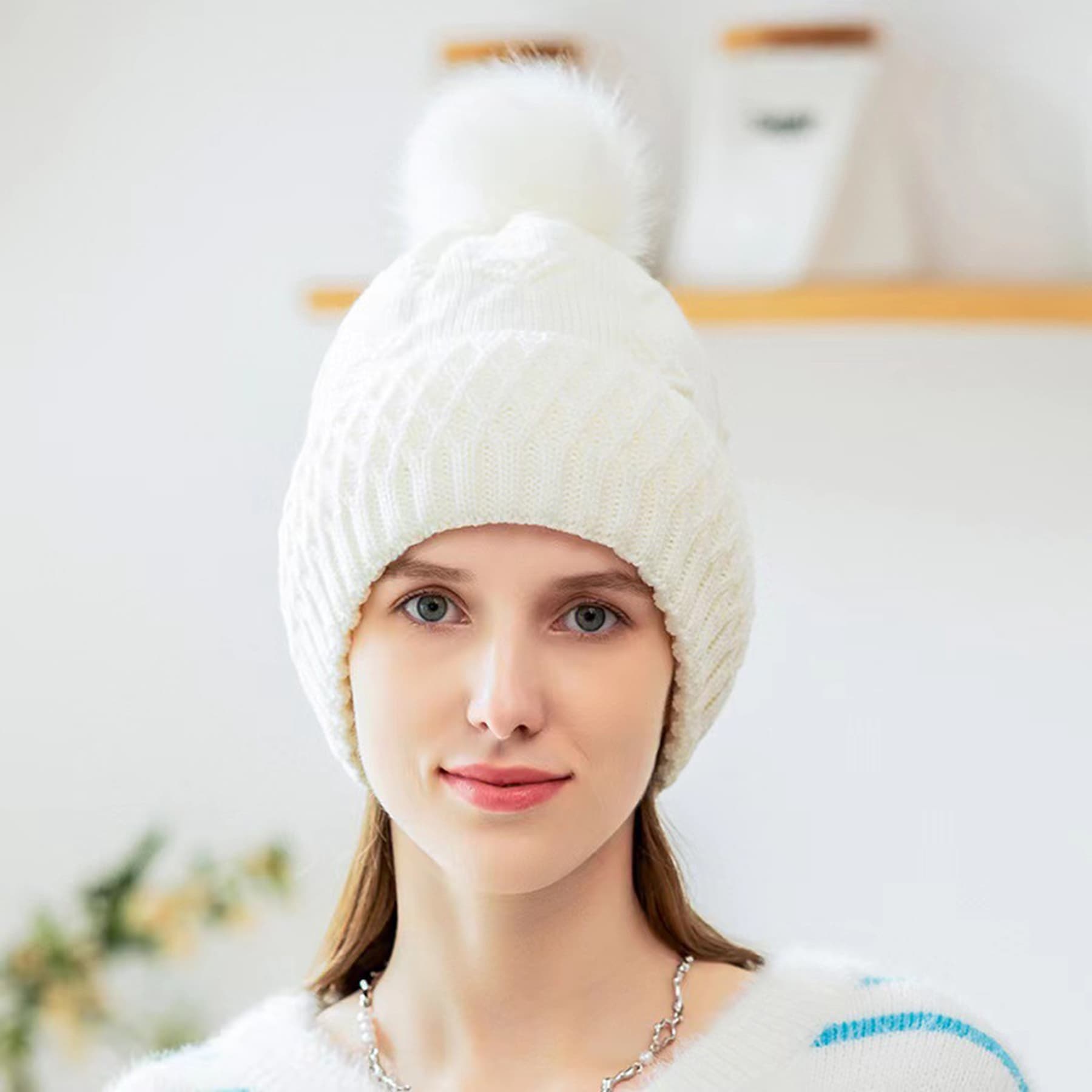 Custom Women's Winter Beanie Warm Fleece