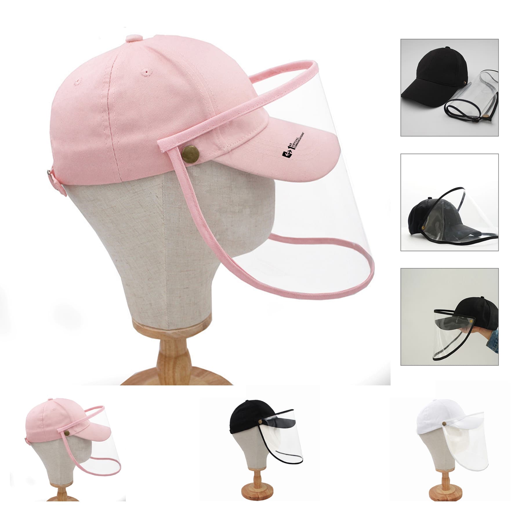 Safety FullFace Shield Protection Anti-Saliva Detachable Cap