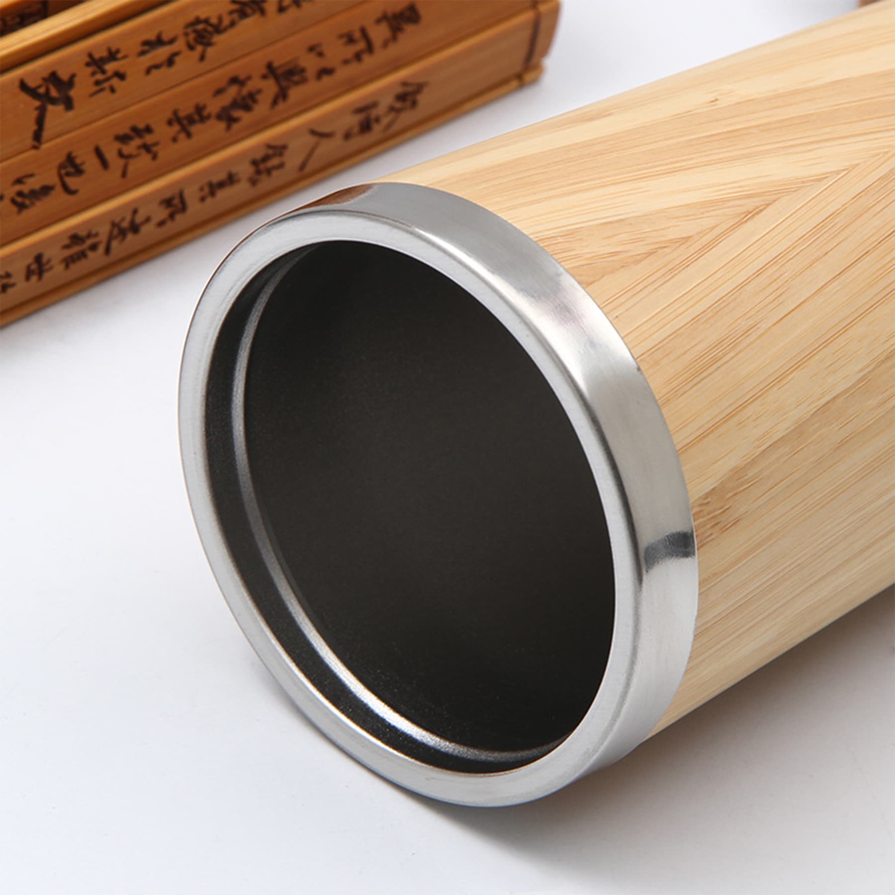 15oz Bamboo Stainless Steel Cups Mug