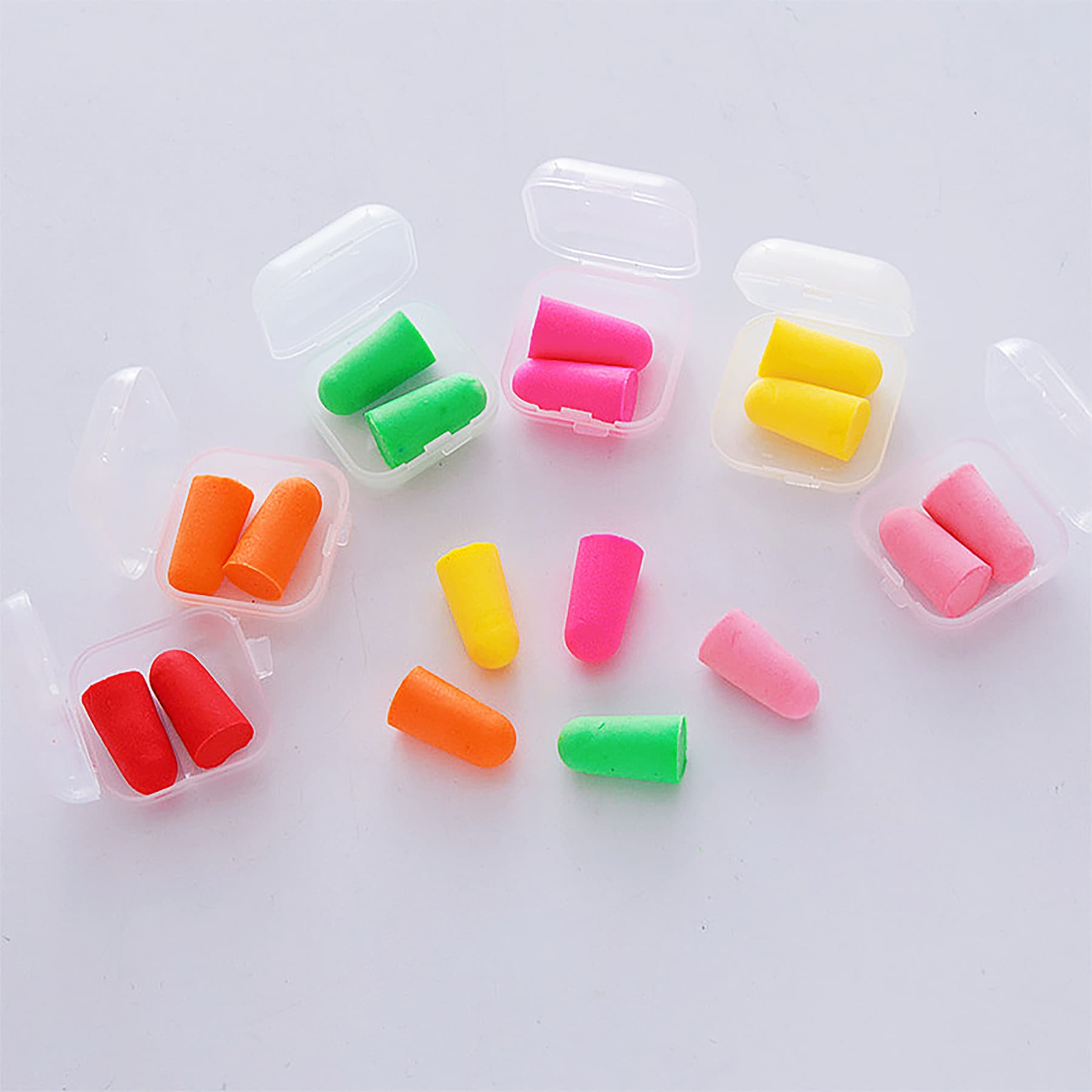 Foam Earplug Soundproof Slow Rebound Ear Plugs In Case