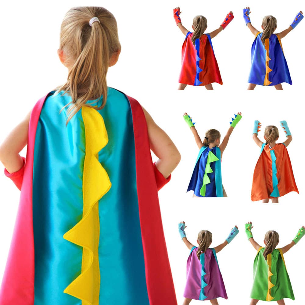 Toddler Cute Dinosaur Dress-Up Cape With Arm Cuff
