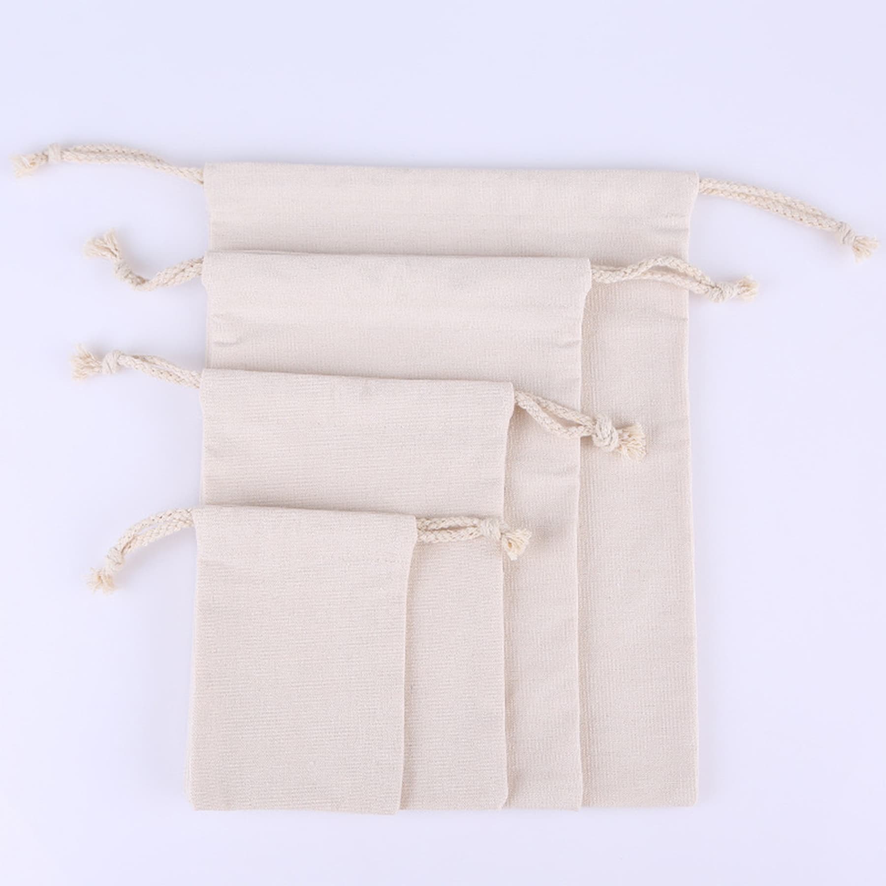 Durable Cotton Drawstring Tote Bags