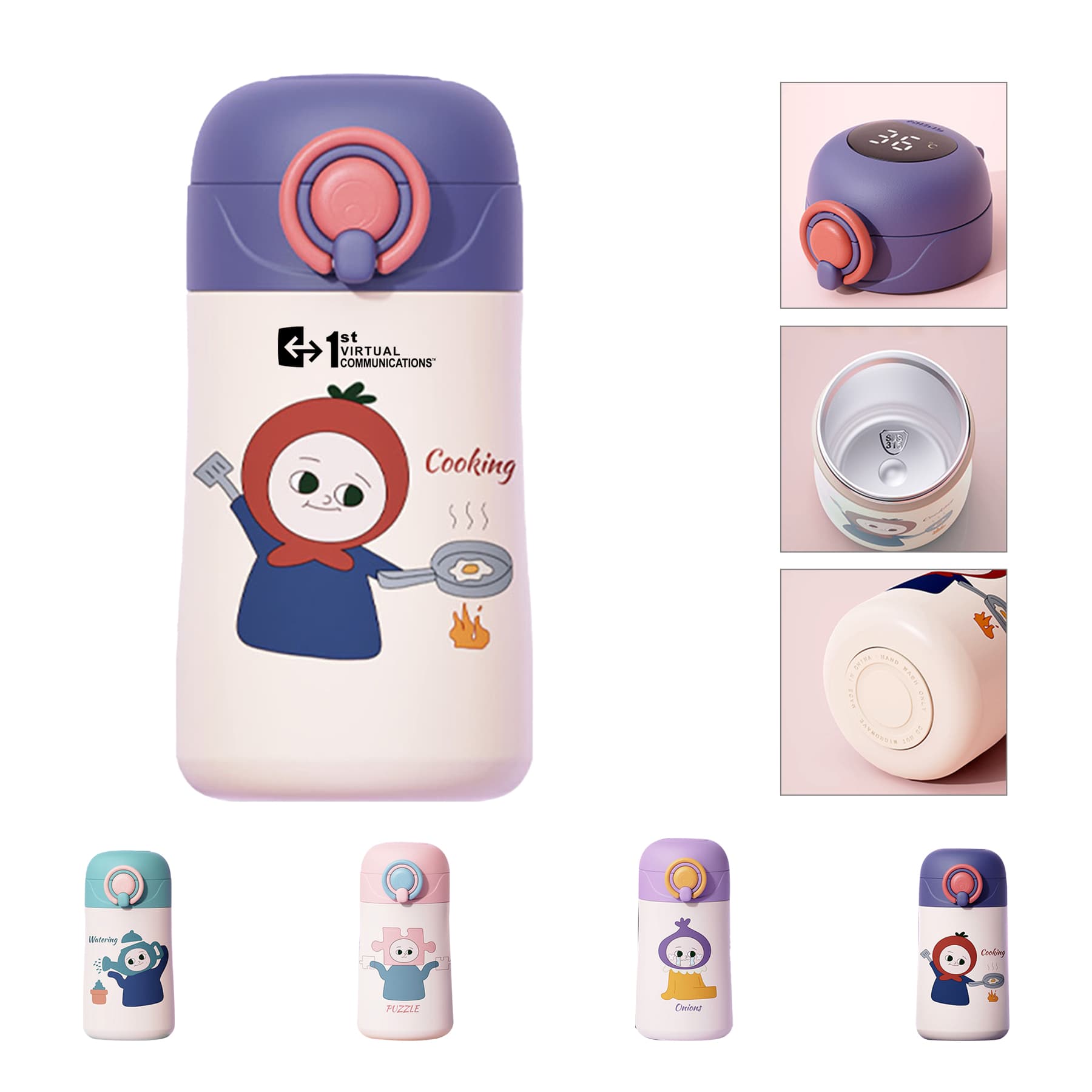 LED Cute Mini Portable Children Student Water Bottle