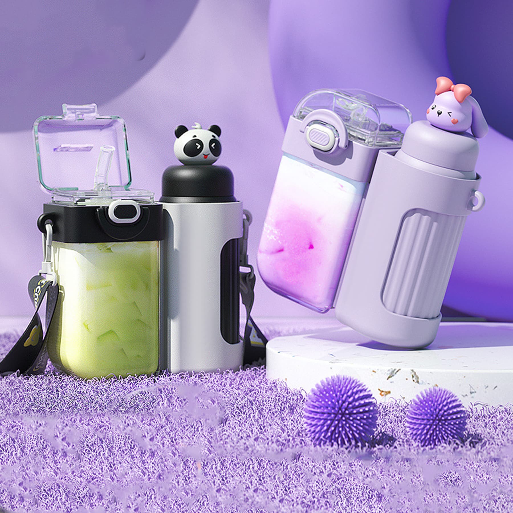 Creative Double Drinking Water Bottles