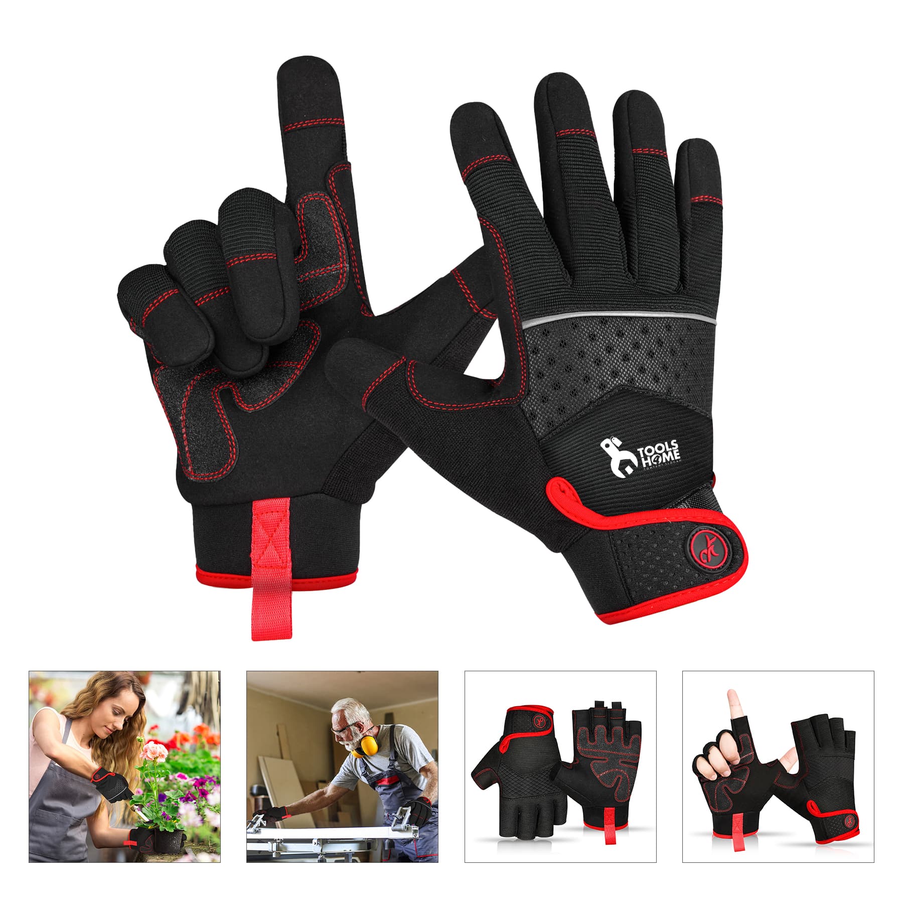 Outdoor Touchscreen Full Fingered Gloves