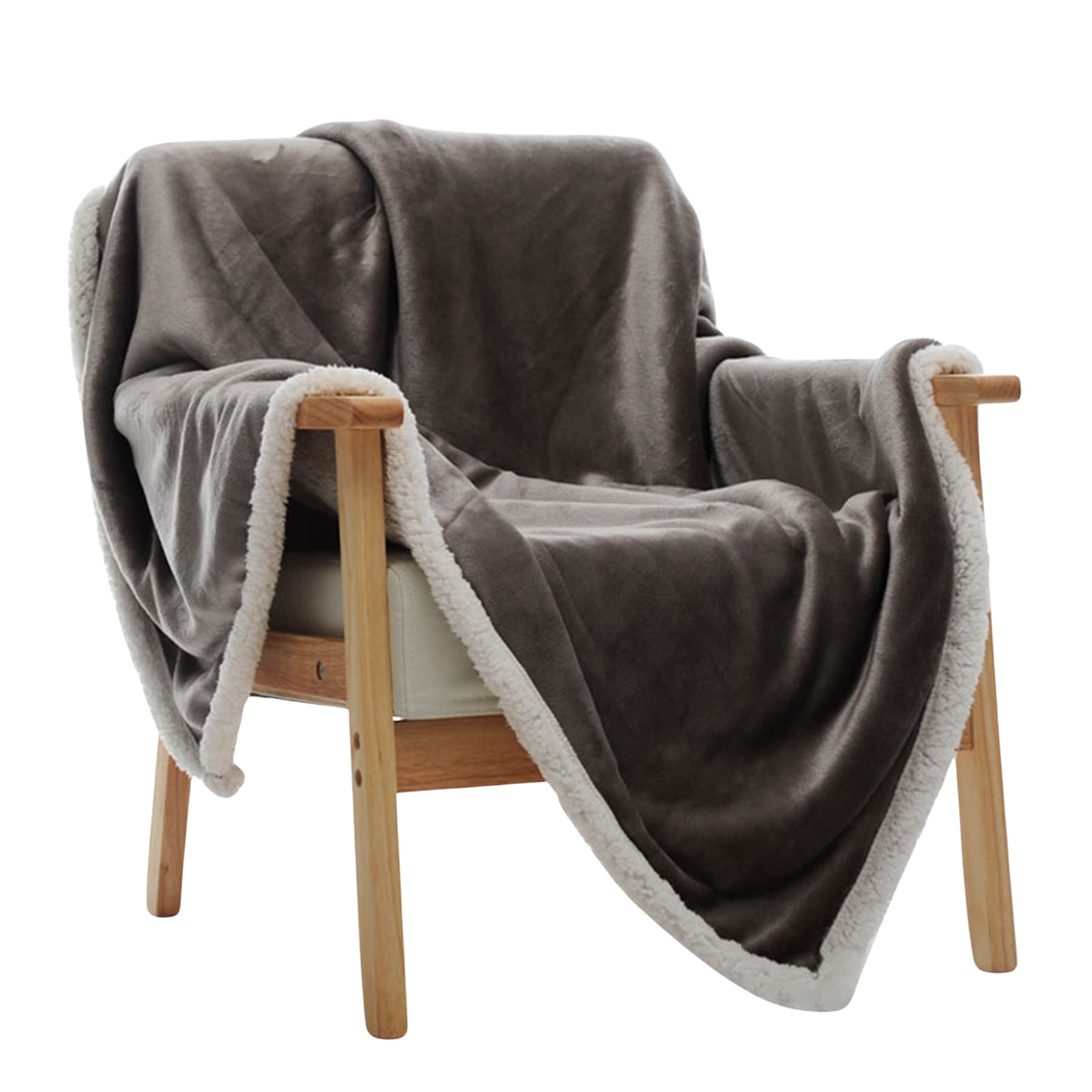 Double-sided soft thick warm plush blanket