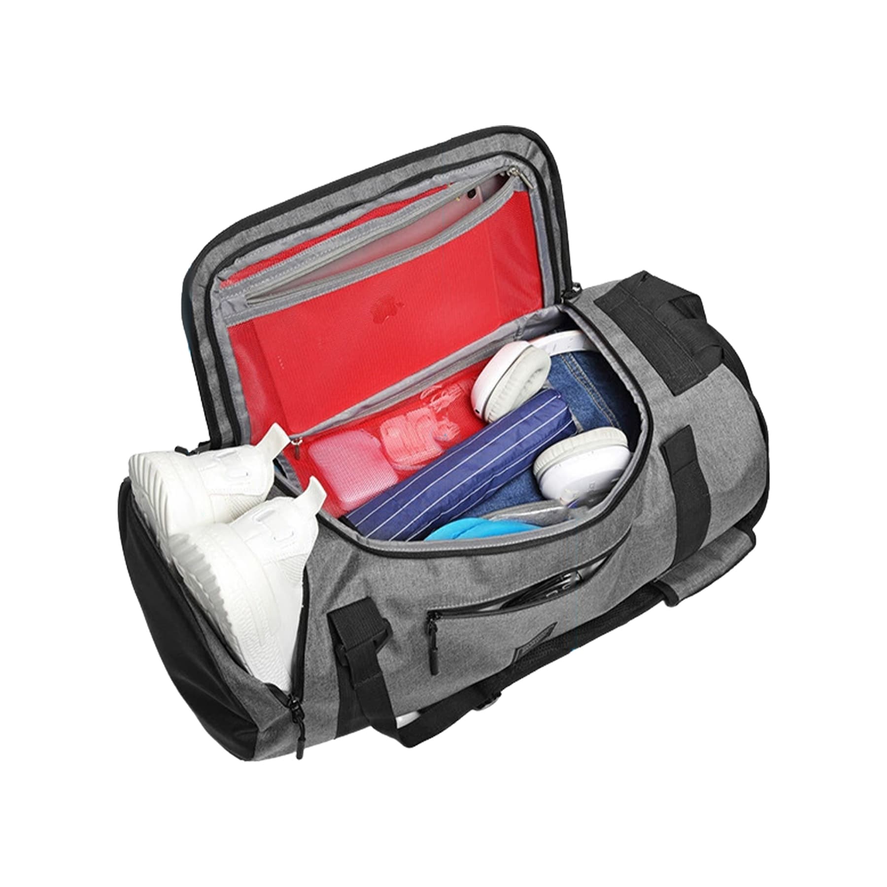 Duffle Bag With Shoes Compartment Sports Backpack