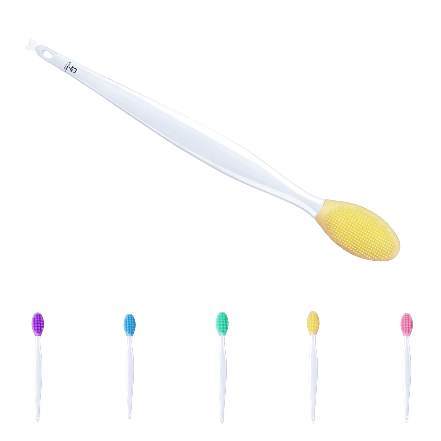 Double-sided silicone facial cleaning brush