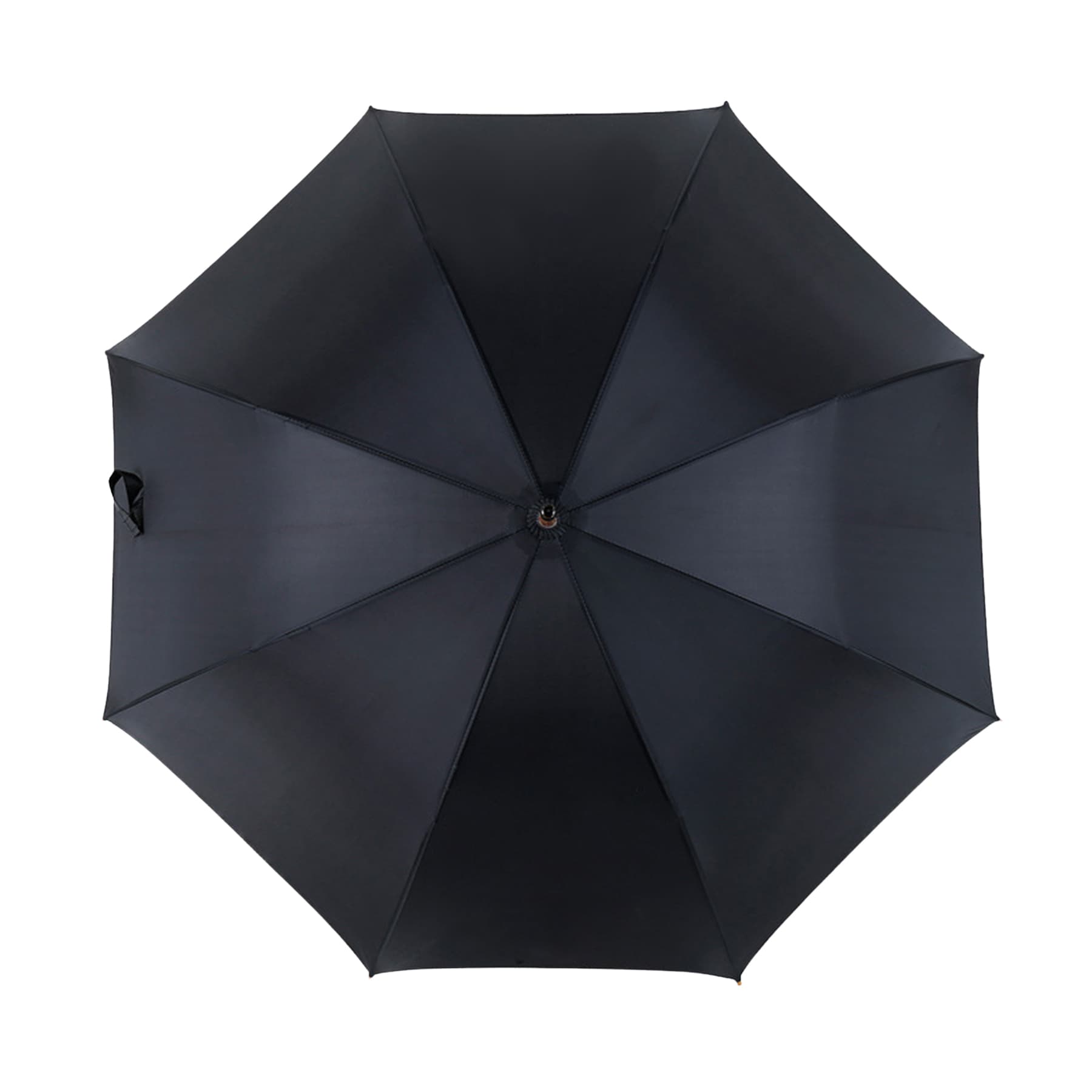 Arc Wood Handle Canopy Umbrella with Safety Reflective Trim