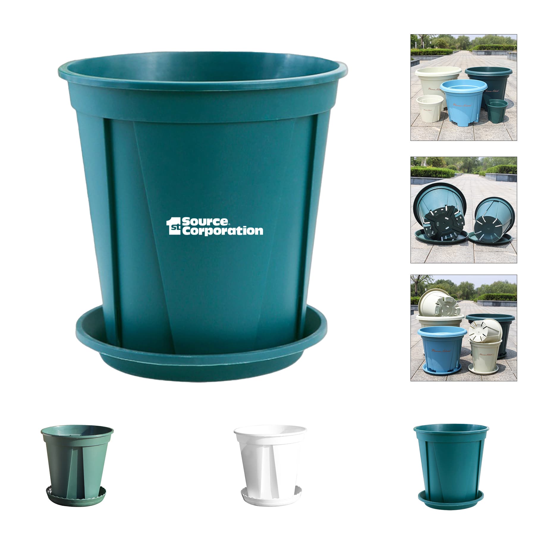 Round Plastic Planting Pots