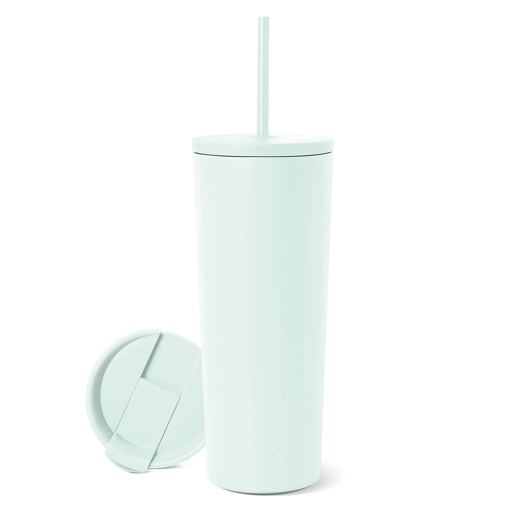 24oz Simple Insulated Tumbler with Lid Straw