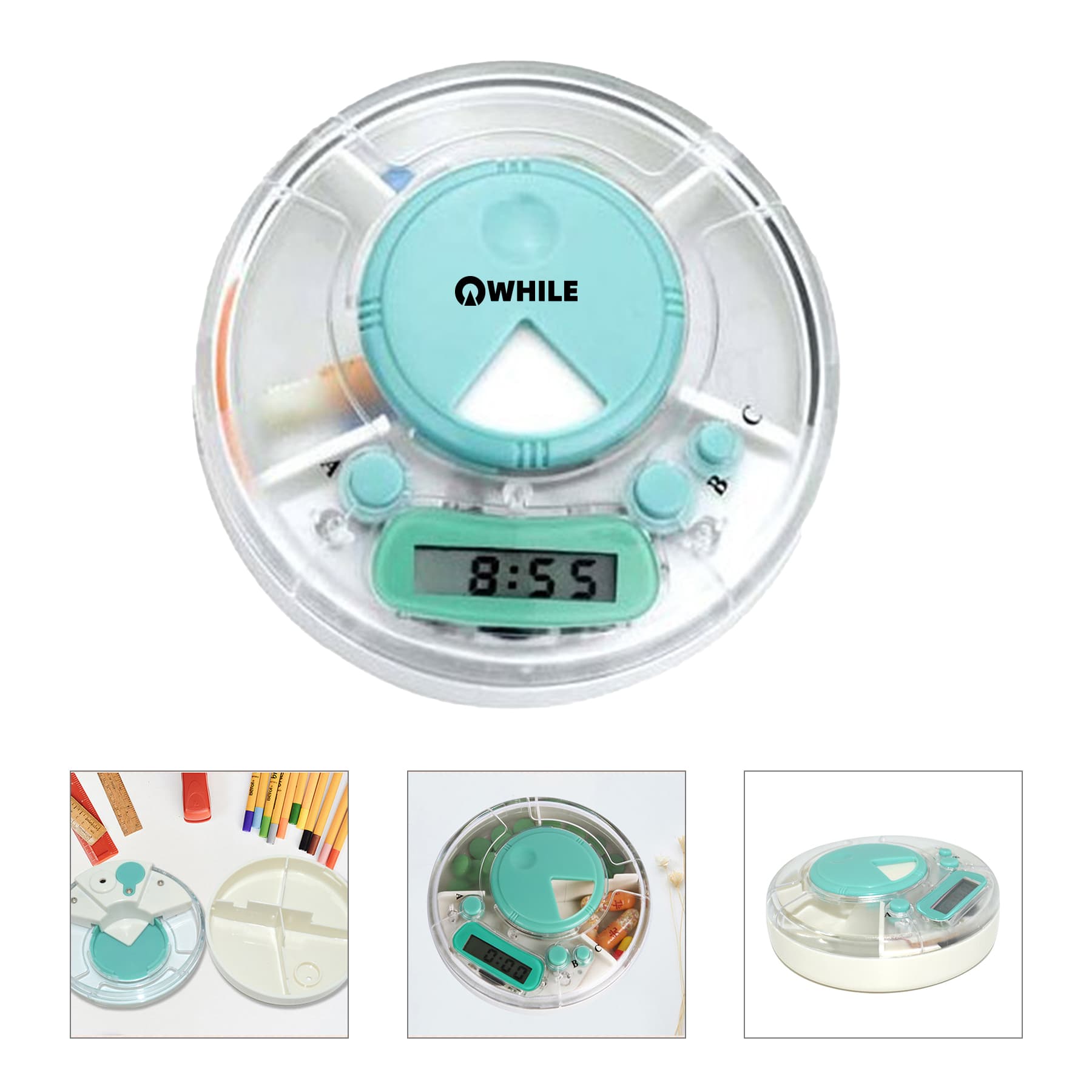 Pill Holder/Box With Alarm