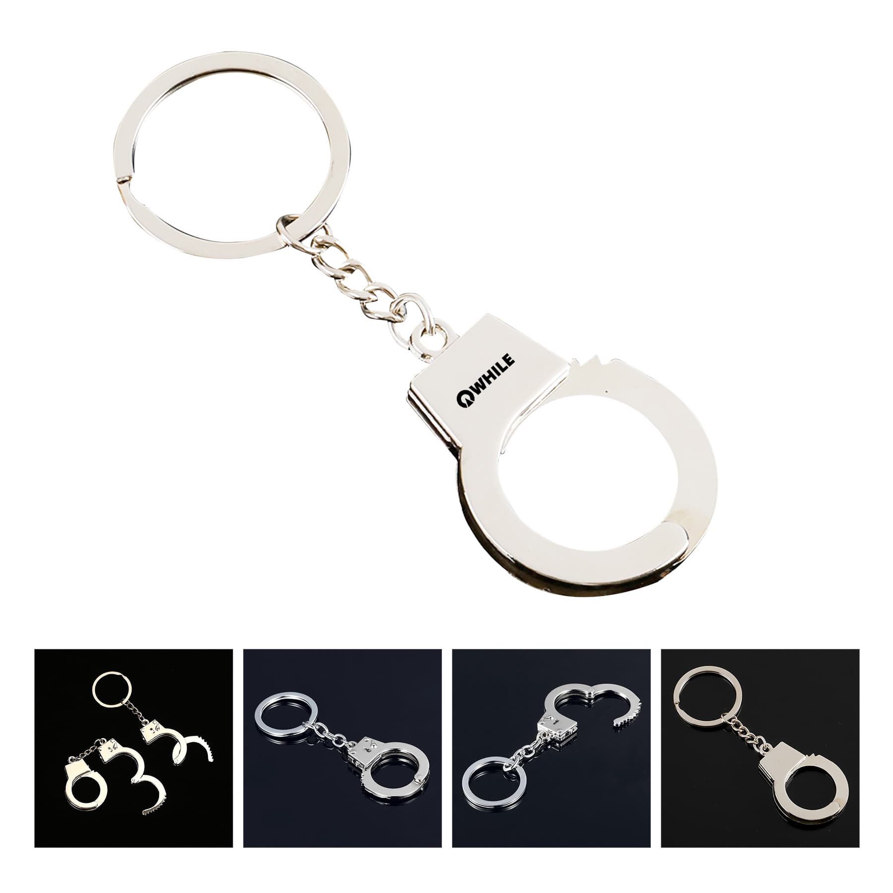 Mini Handcuffs Metal Keychain