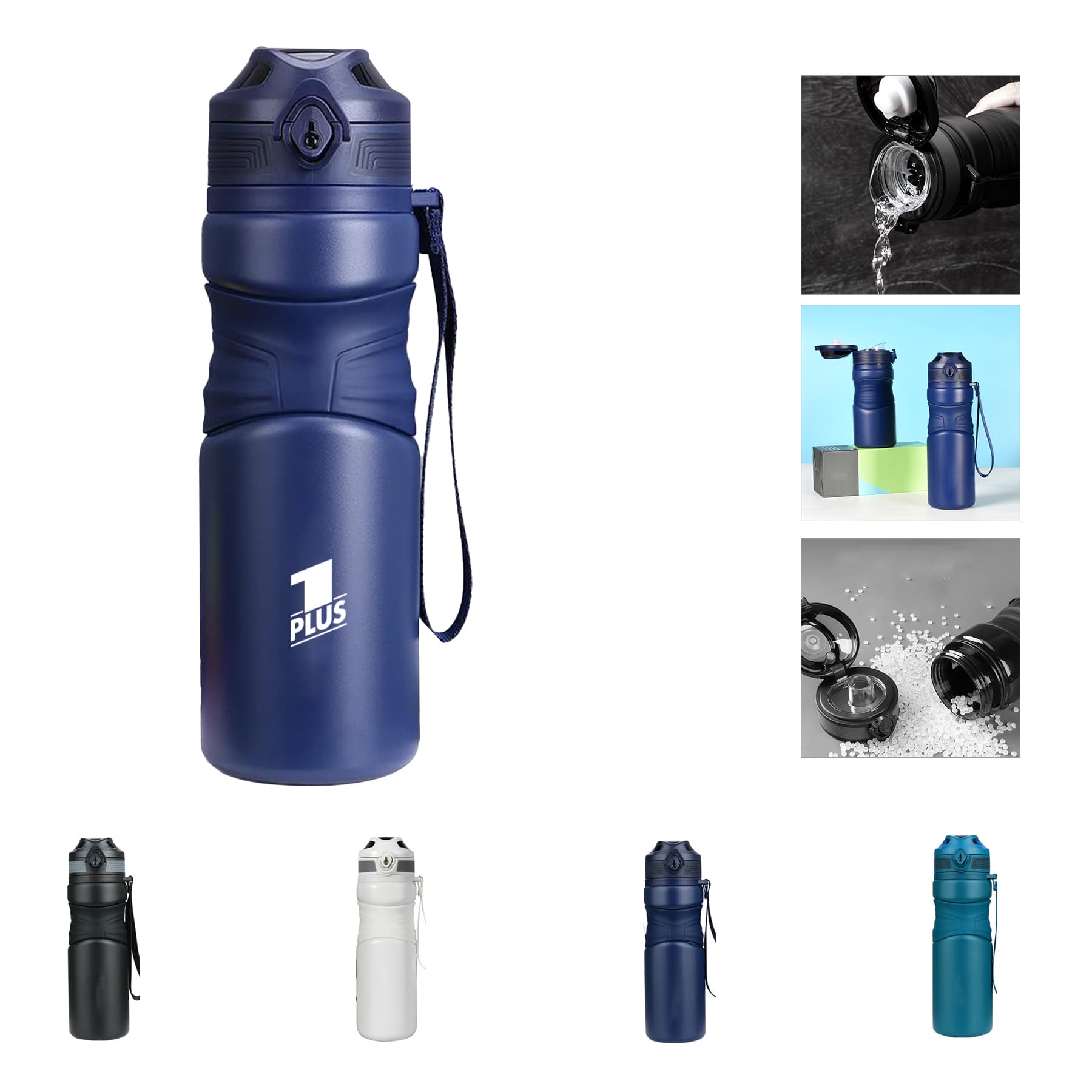 Stainless steel sports water bottle