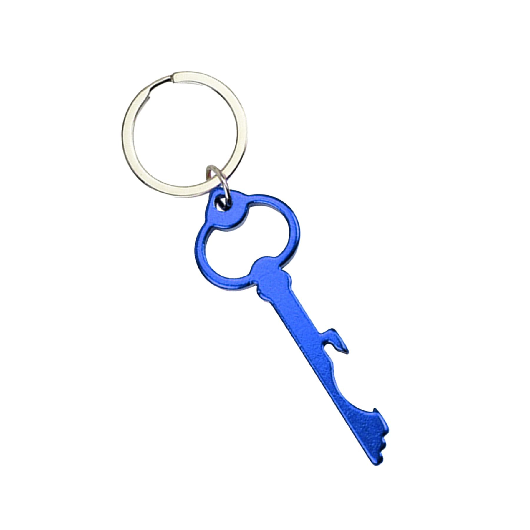 Key Shaped Aluminum Bottle Opener w/ Key Chain