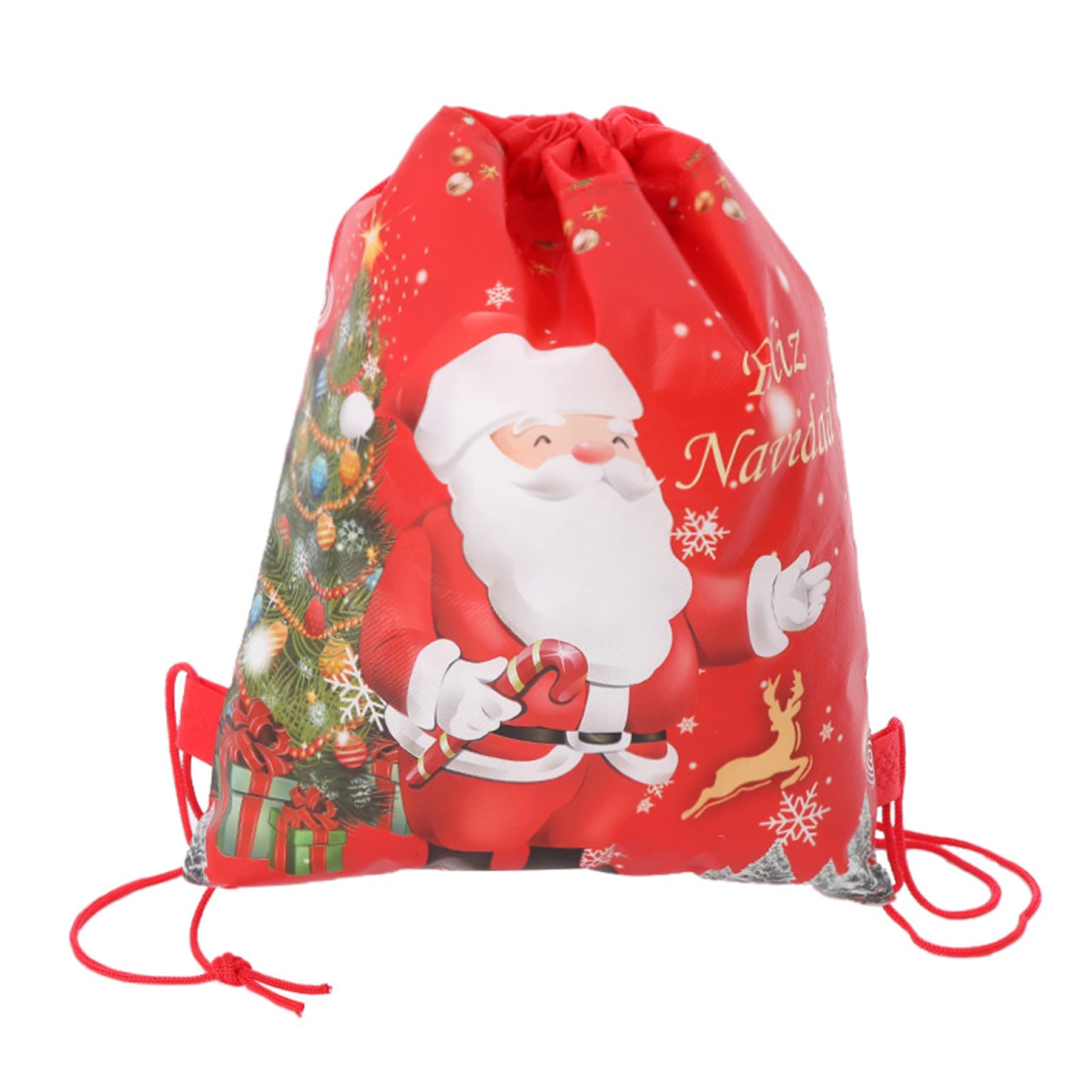 Santa Claus Drawstring Bag & Christmas Gift Backpack