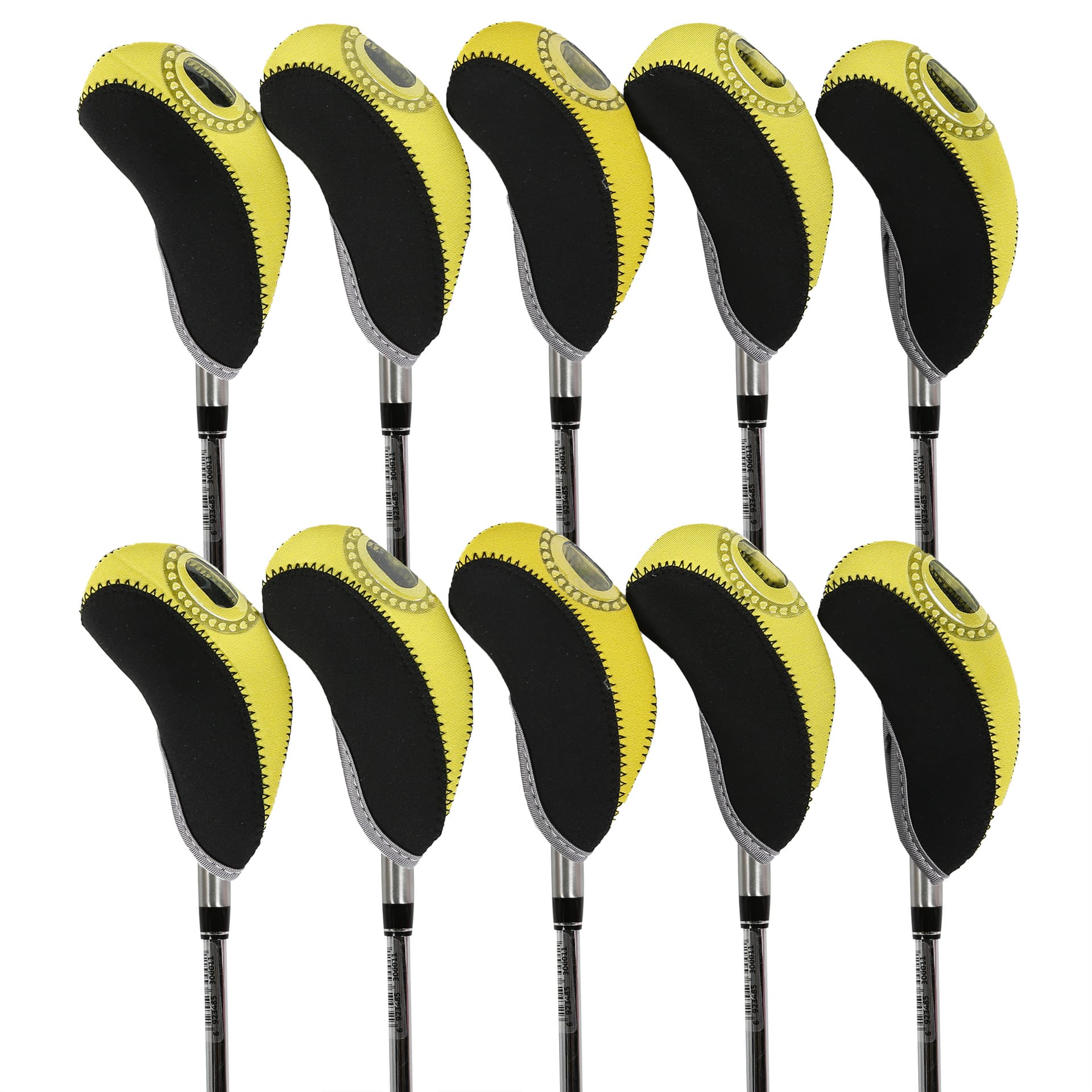 Golf Club Iron Head Covers 10Pcs Set With Top Window