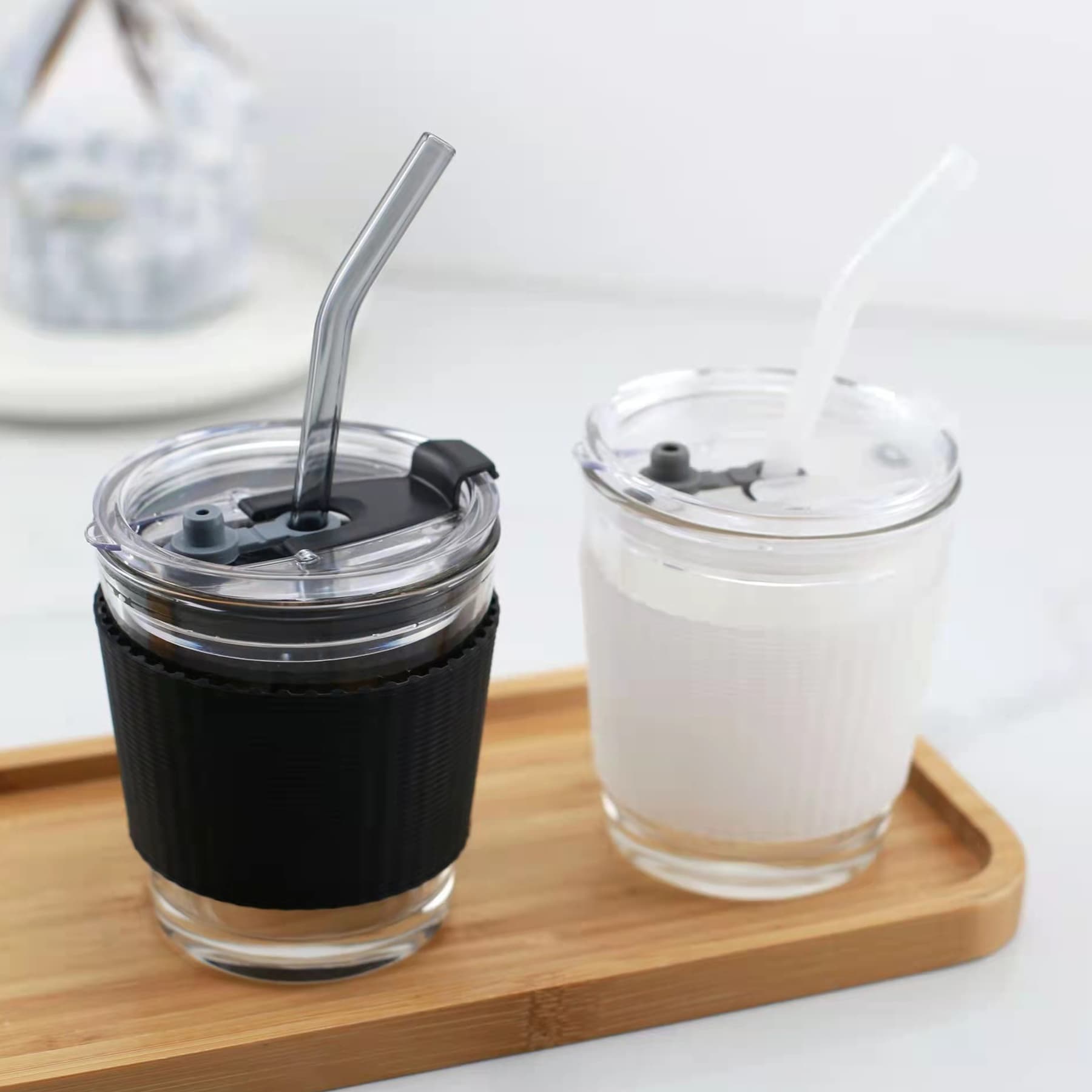 12oz Glass Coffee Mug