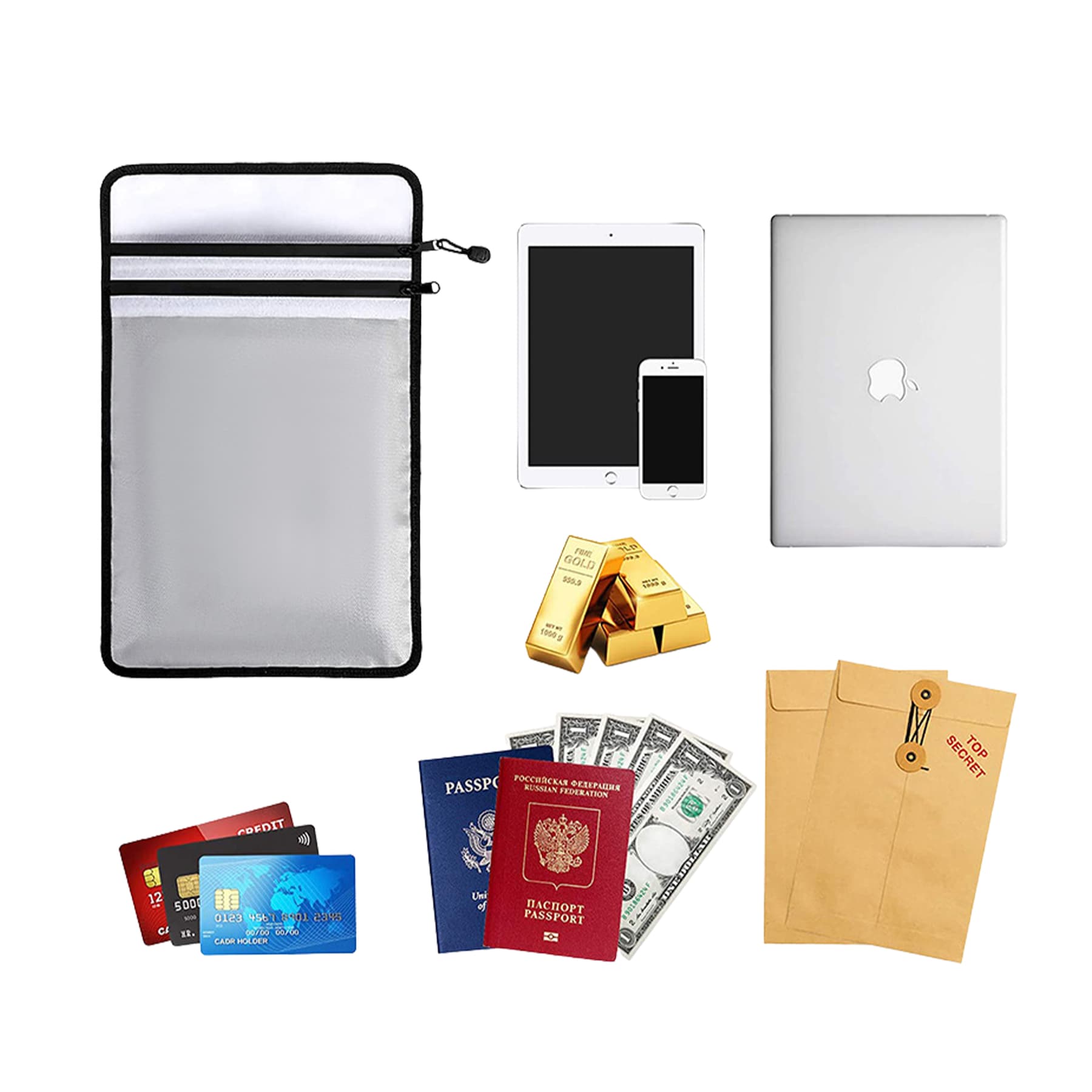 Two Pockets Fireproof Waterproof Bag