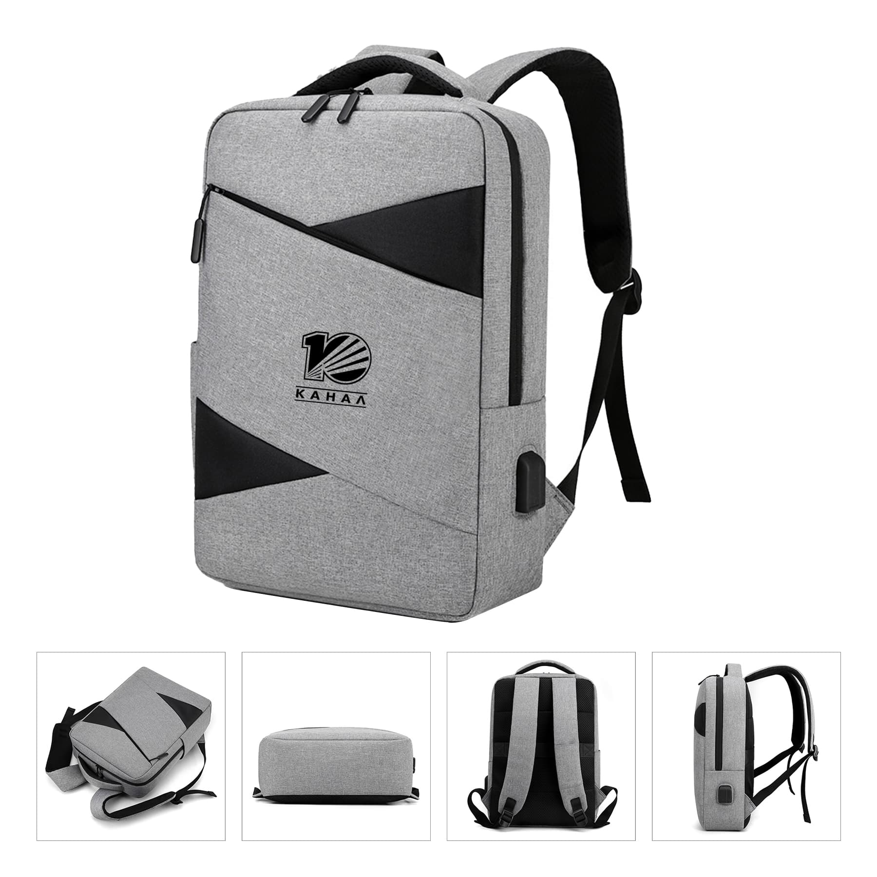 Customized Backpacks with USB Interface Can Be Printed Logo