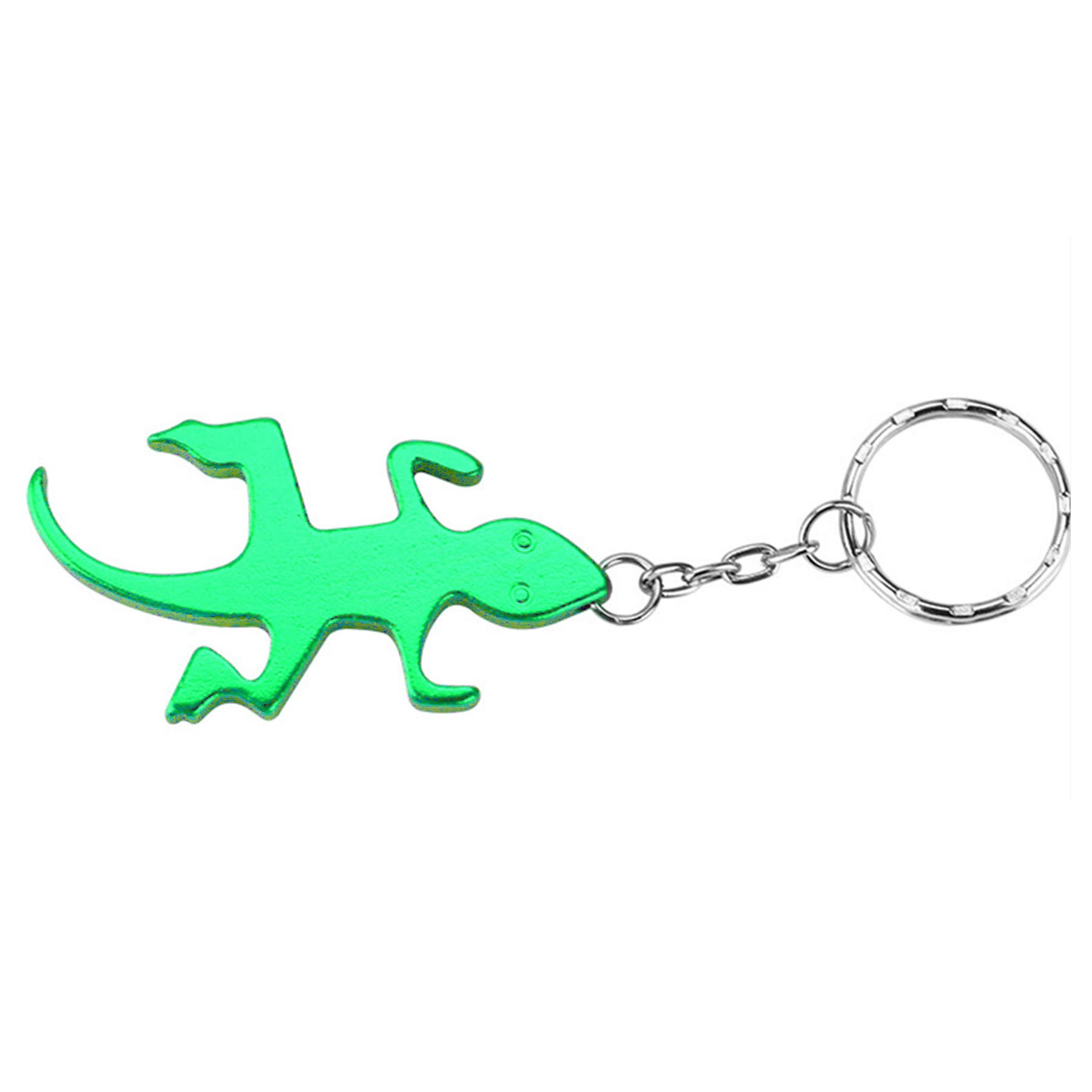 Gecko Shape Bottle Opener Keyring