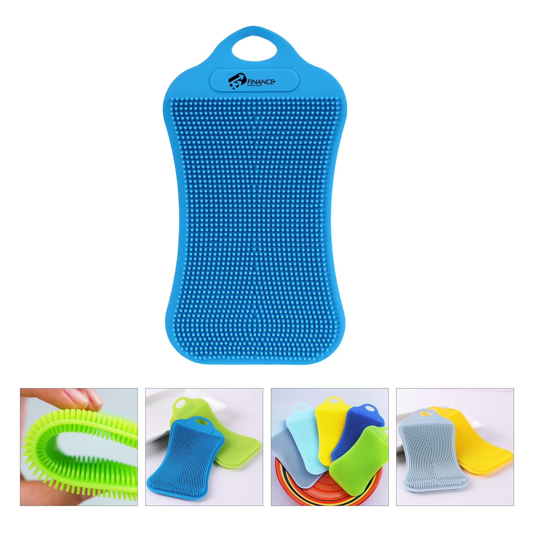 Silicone Sponge Dish Scrubber