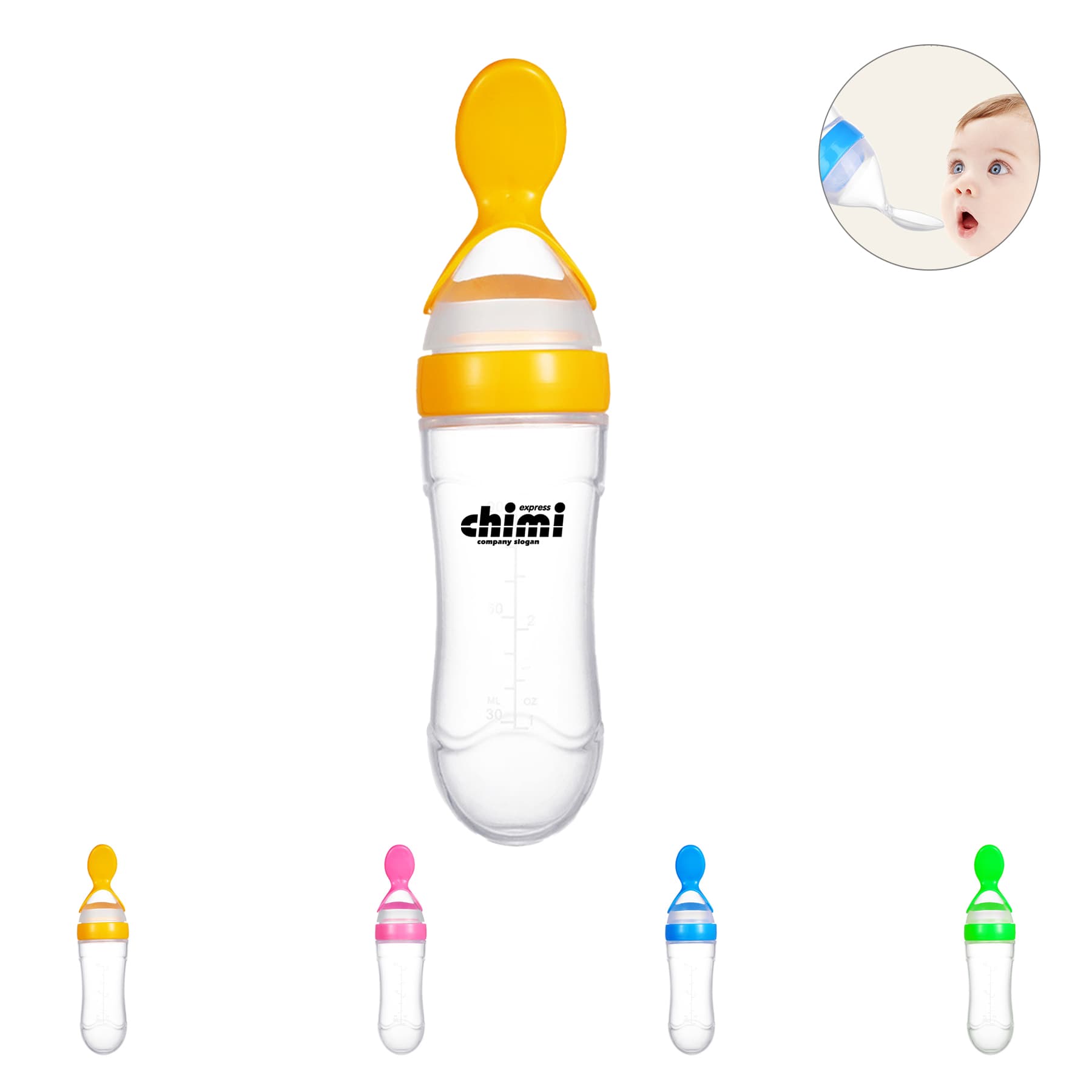 Baby Silicone Bottle And Feeding Set