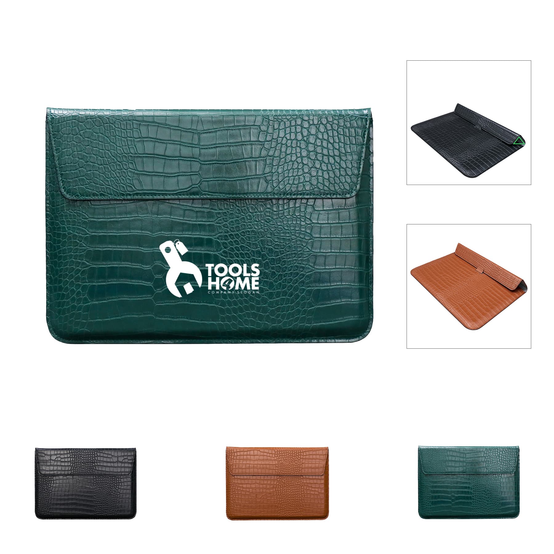 Crocodile Leather Texture Laptop Liner Bag