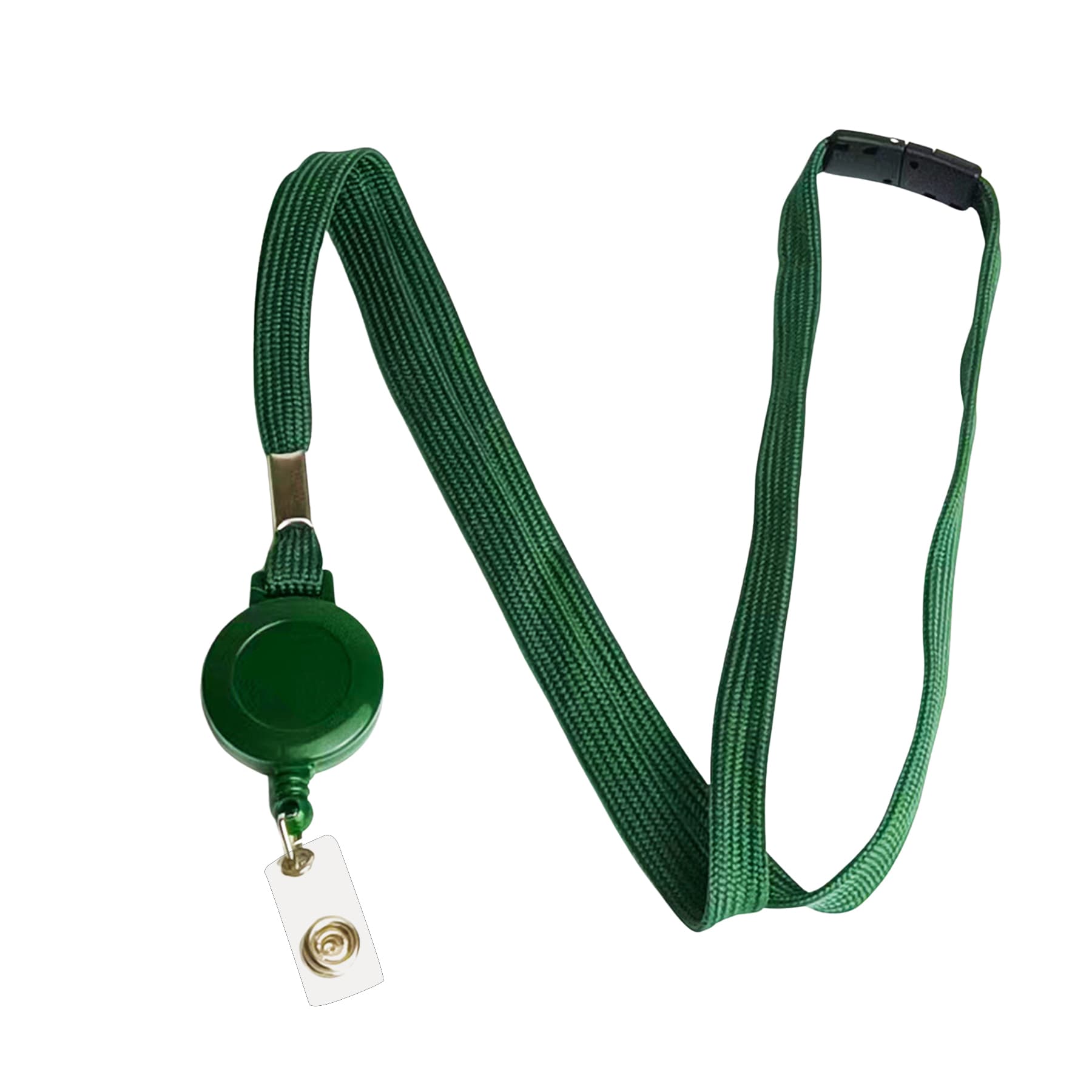 In-stock 10MM Hollow Polyester Retractable Lanyard Badge Holder