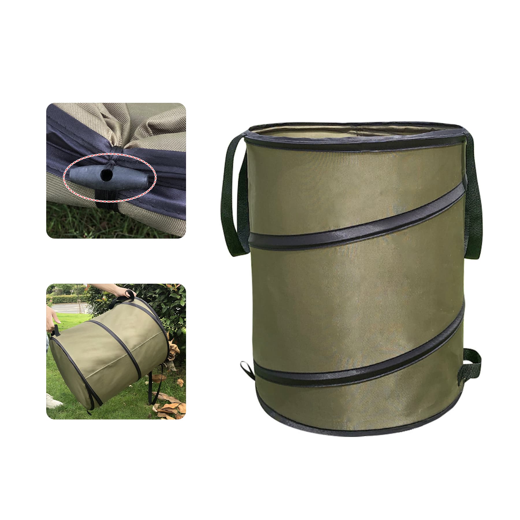 Collapsible Trash Can For Outdoor