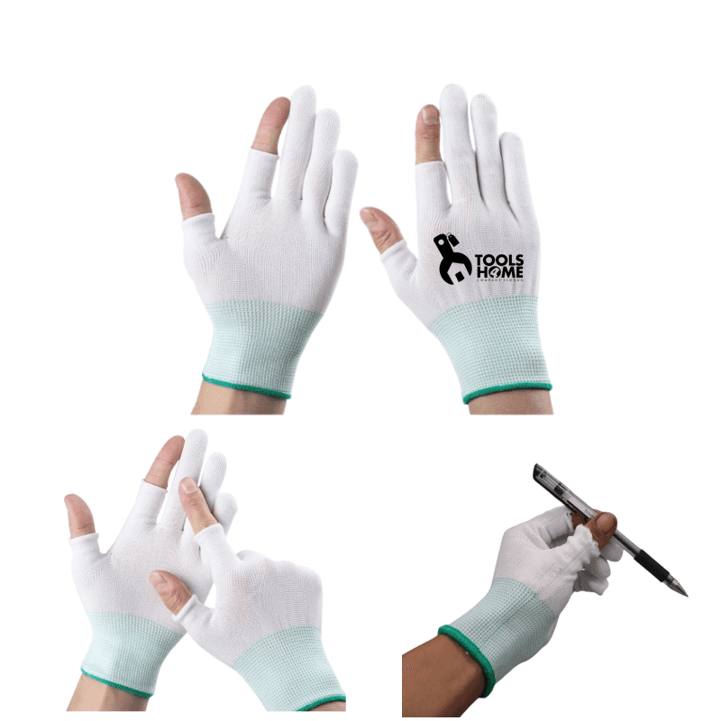 Nylon Labour Protection Gloves