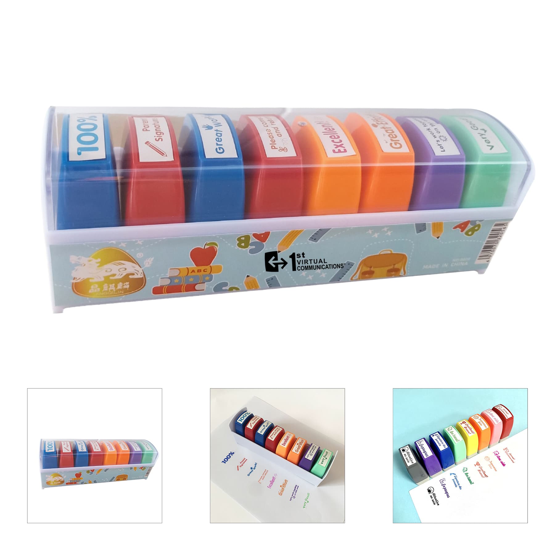 School Marking Homework Encouraging Comments Seal