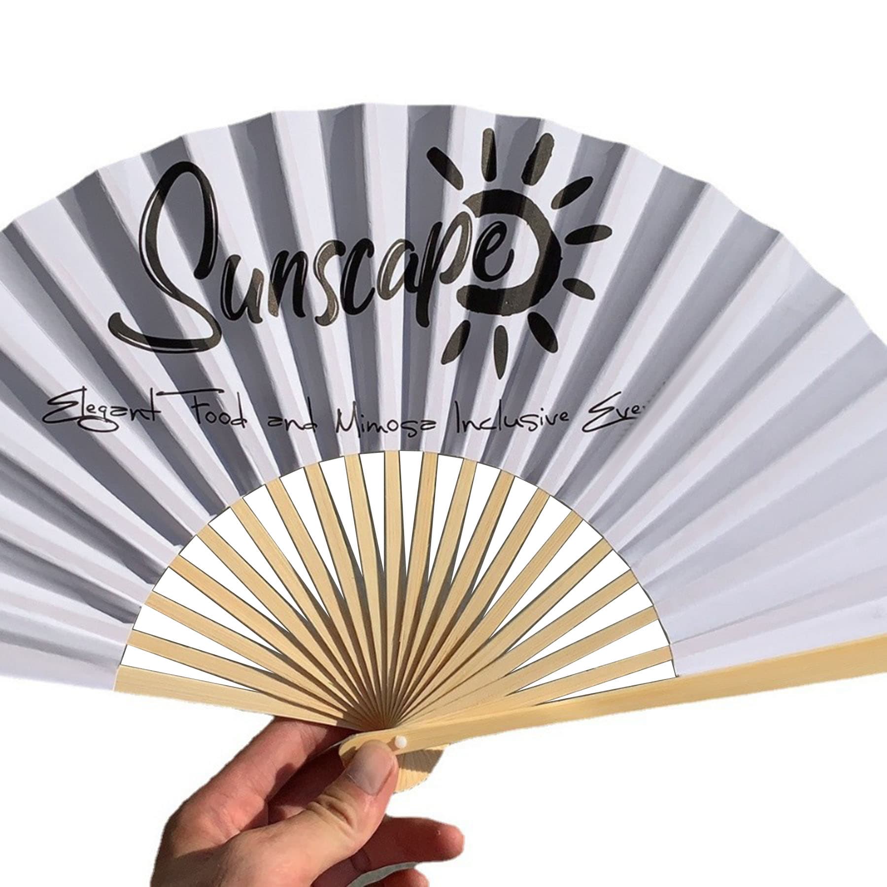 8.27"x 14.96" bamboo folding fan 18 ribs