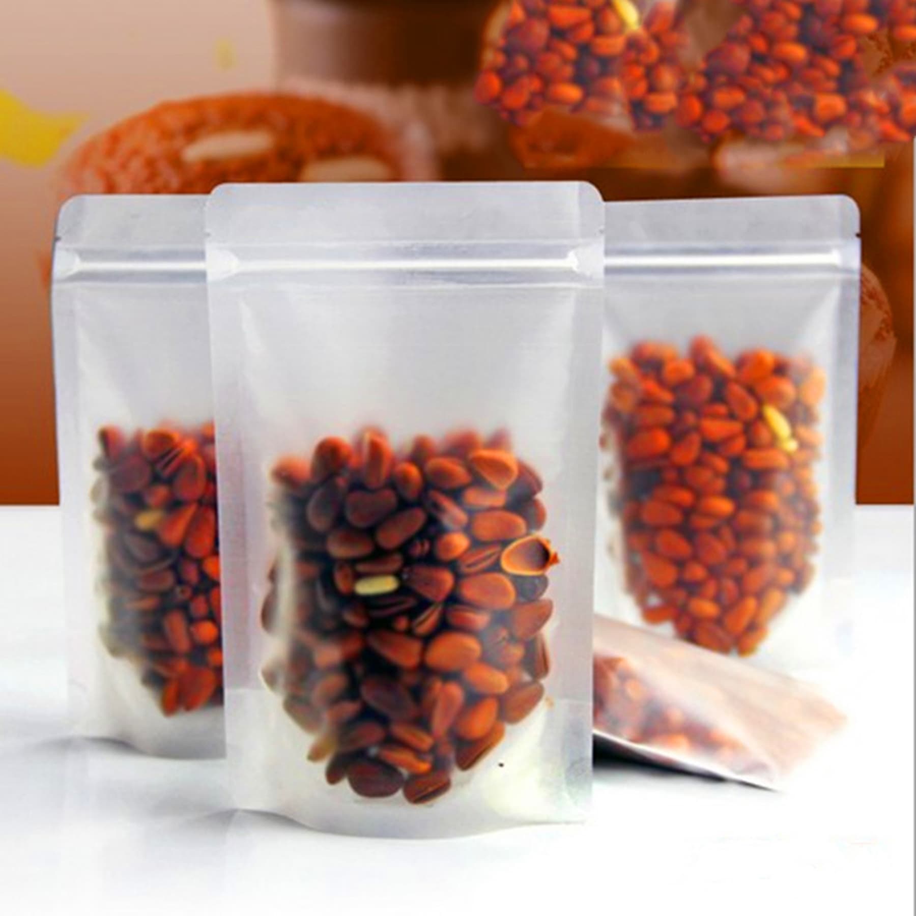 Frosted Transparent Food Bag