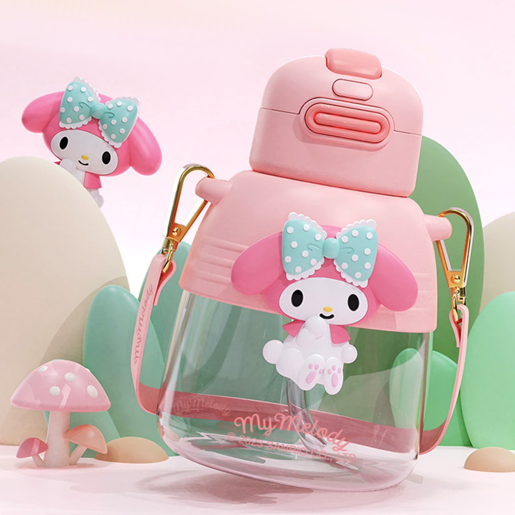 Cute Cartoon Plastic Water Bottle