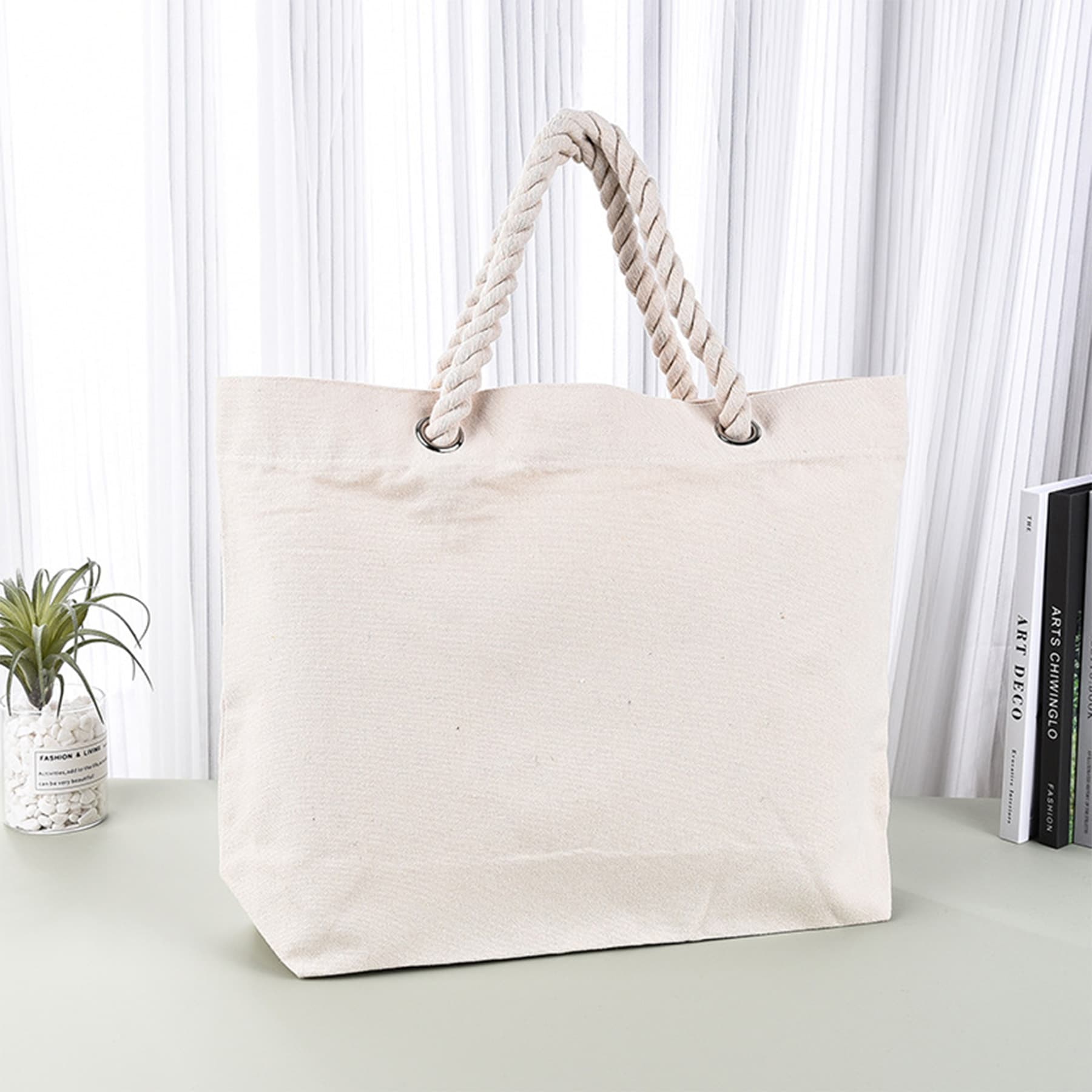 Natural Canvas Tote Bag
