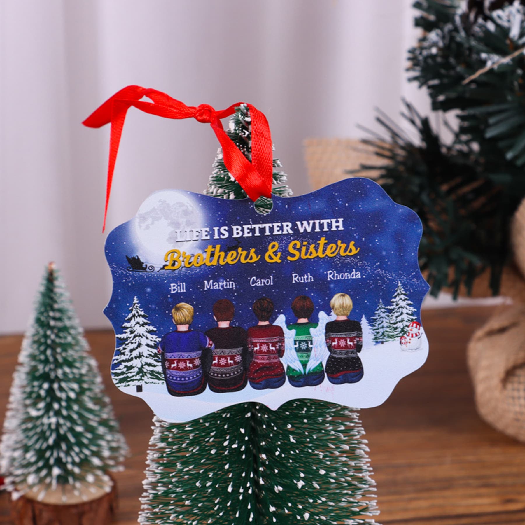 Acrylic single-sided and double-sided Christmas ornament pendants