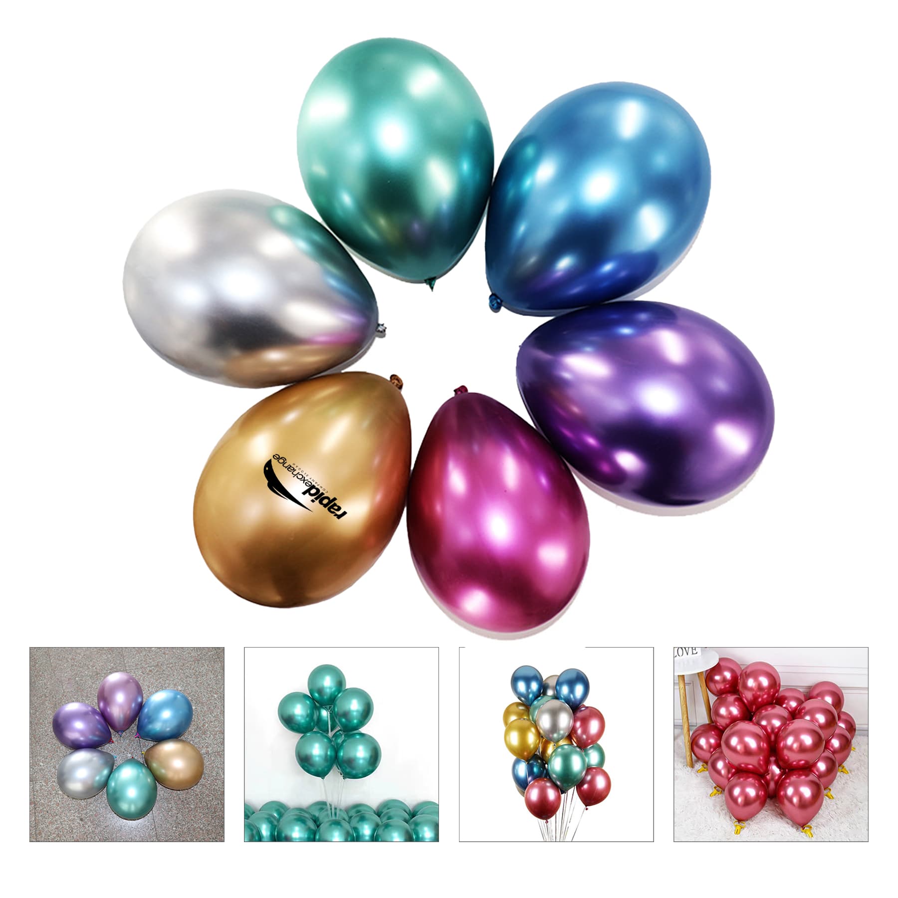 High Quality Metallic Latex Balloons