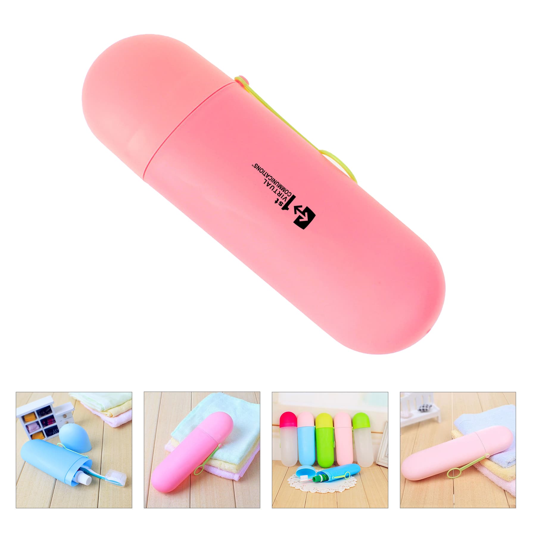 7.9" PP travel toiletries toothbrush bag