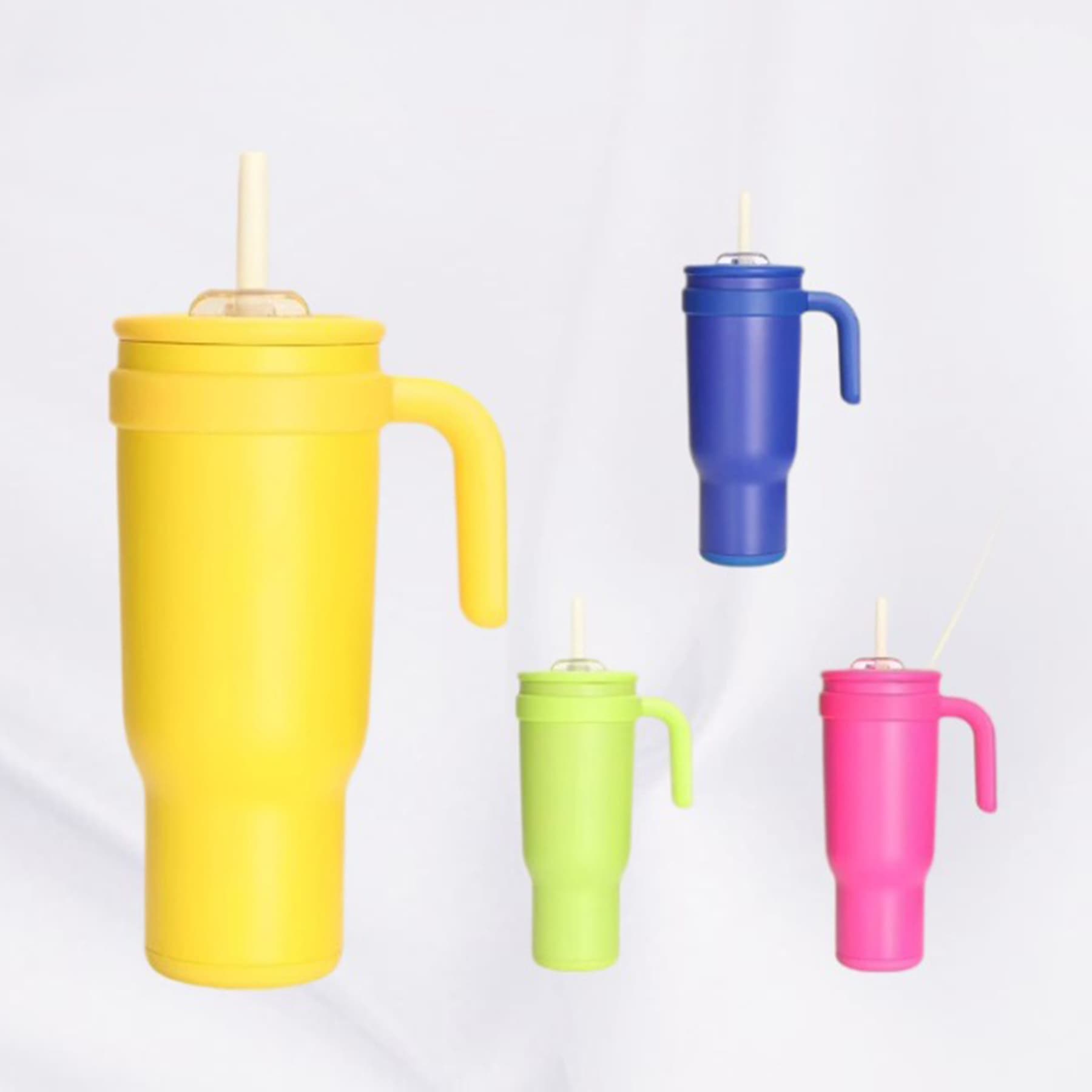 40oz insulated tumbler with straw