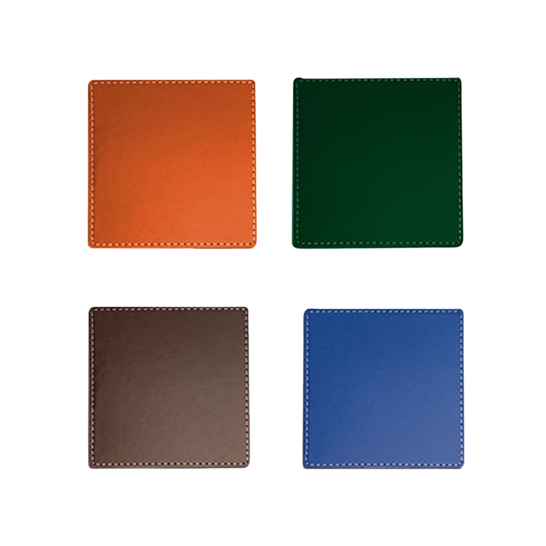 4" x 4" PU Leather Coaster