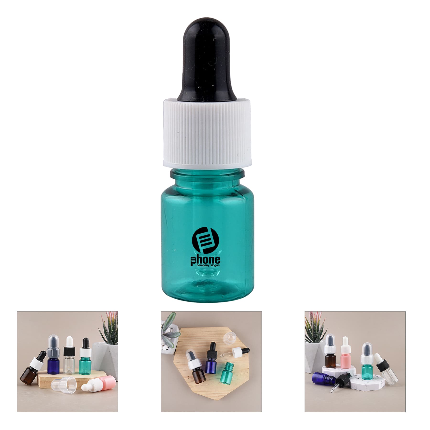 1/4 oz Plastic Dropper Bottles