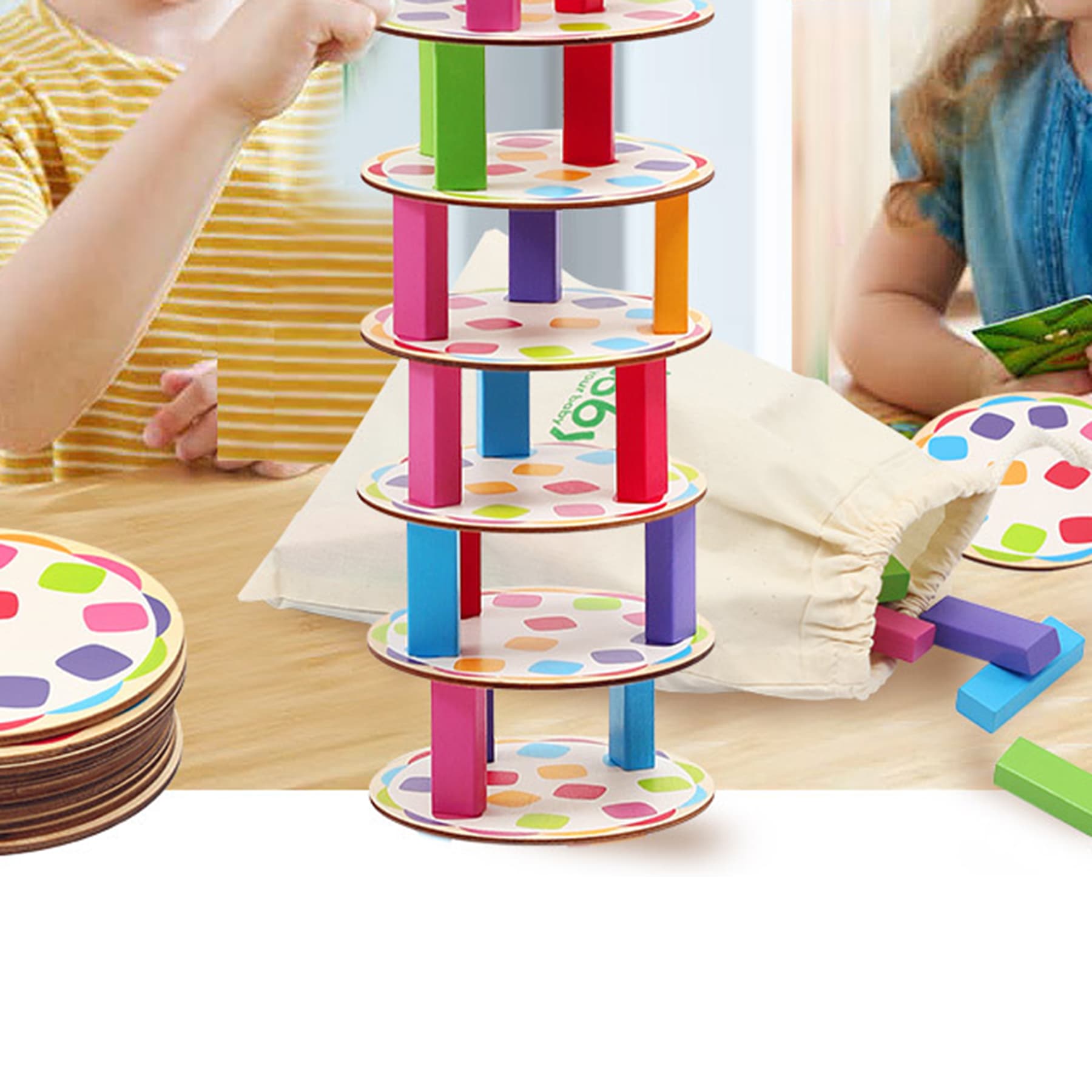 Children's Board Game Parent-Child Leaning Tower