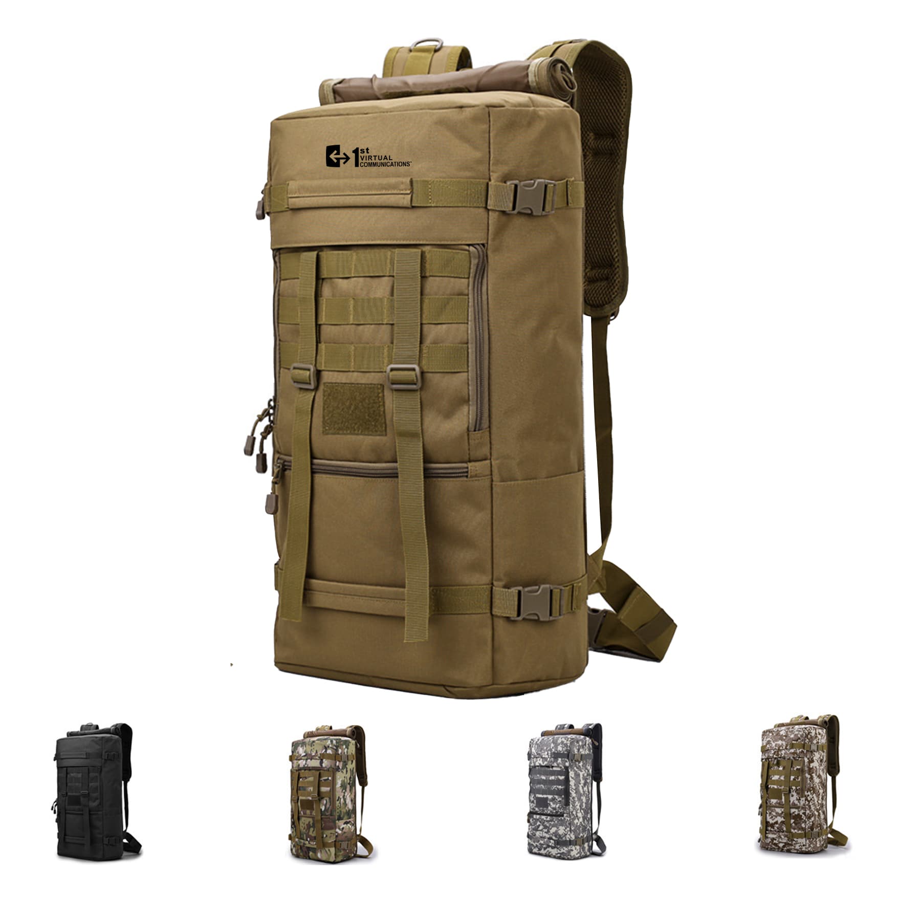 2 in 1 Convert Camo Tactical Molle Rucksack Coyote Backpack