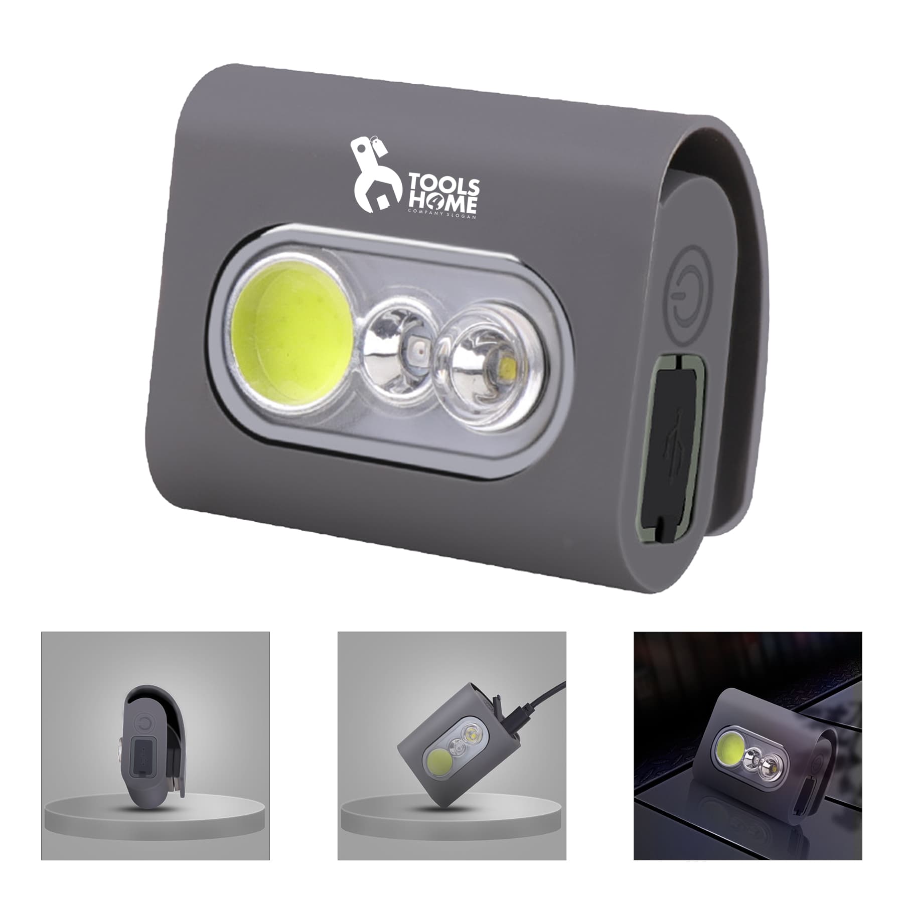 Usb Rechargeable Jogging Light With Magnetic Suction