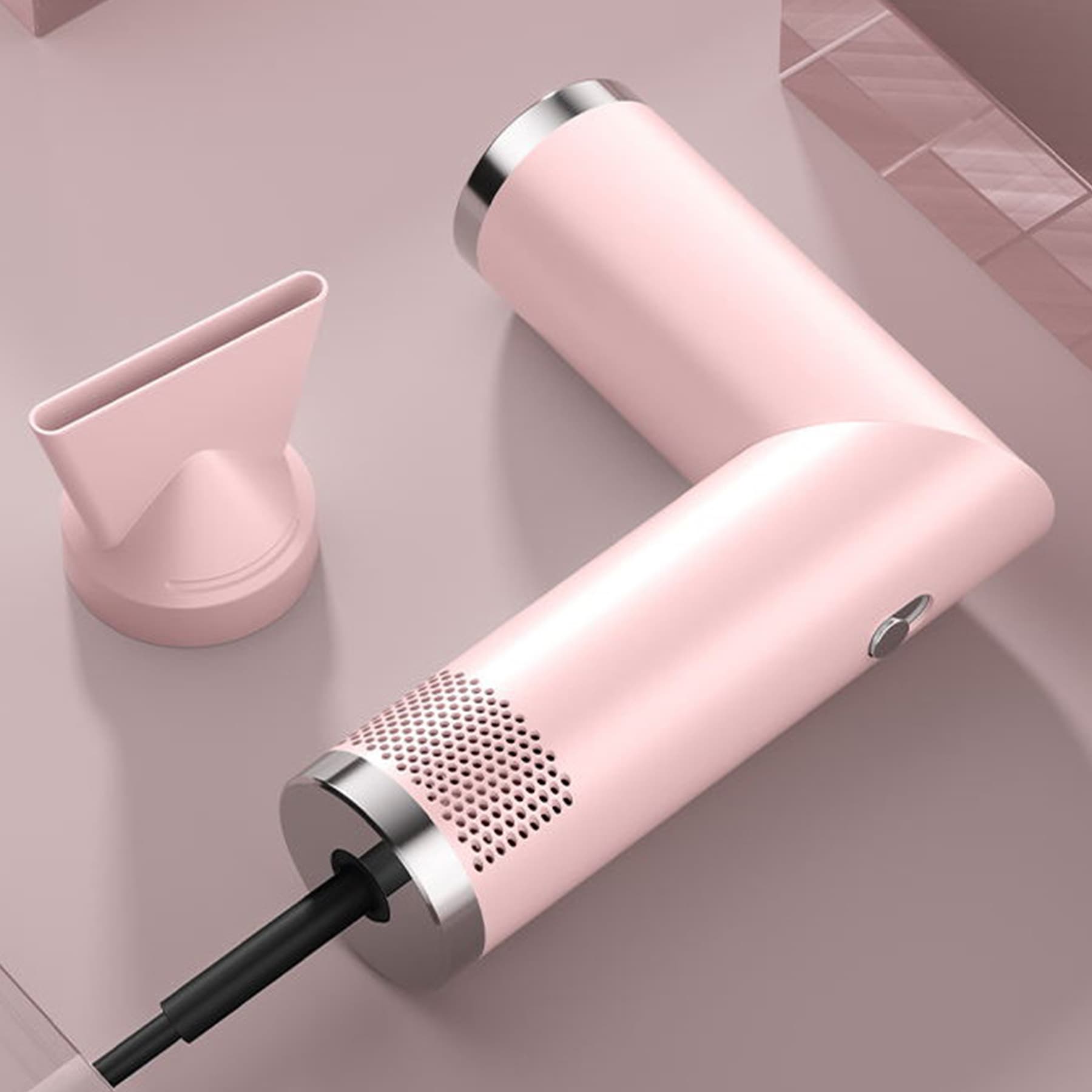 Hot Rotating Folding Hair Dryer Household Student Multifunctional Electric Hair Dryer LOGO Gift Box New Hot Air Brush Cross-border