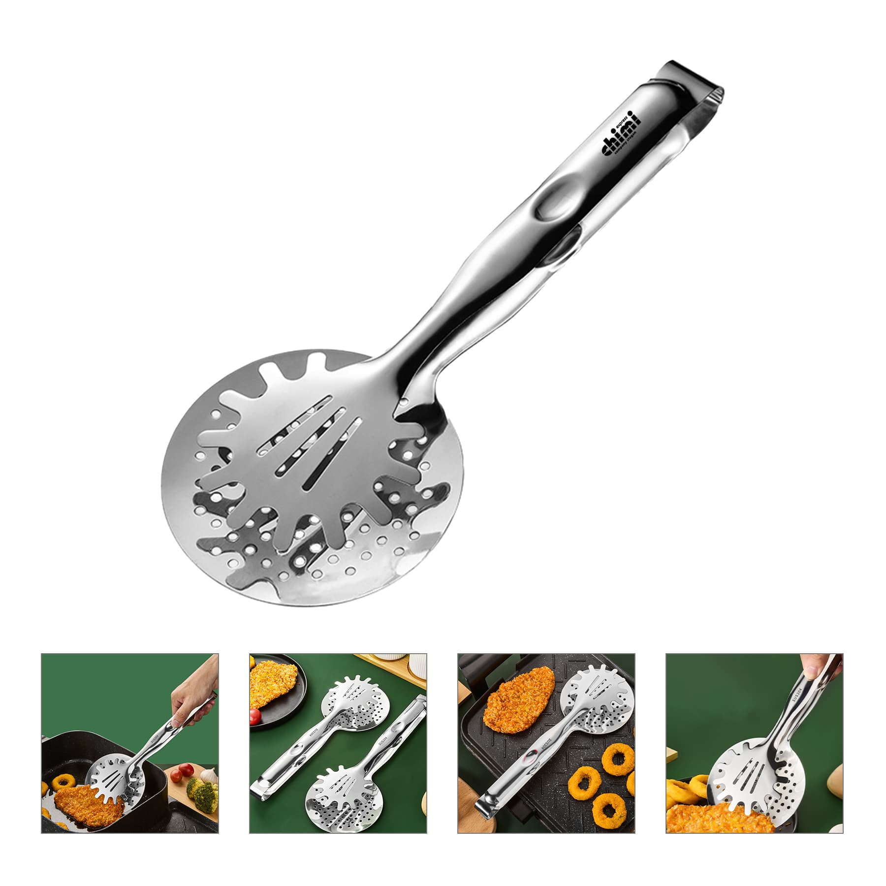 Stainless steel steak drain clip